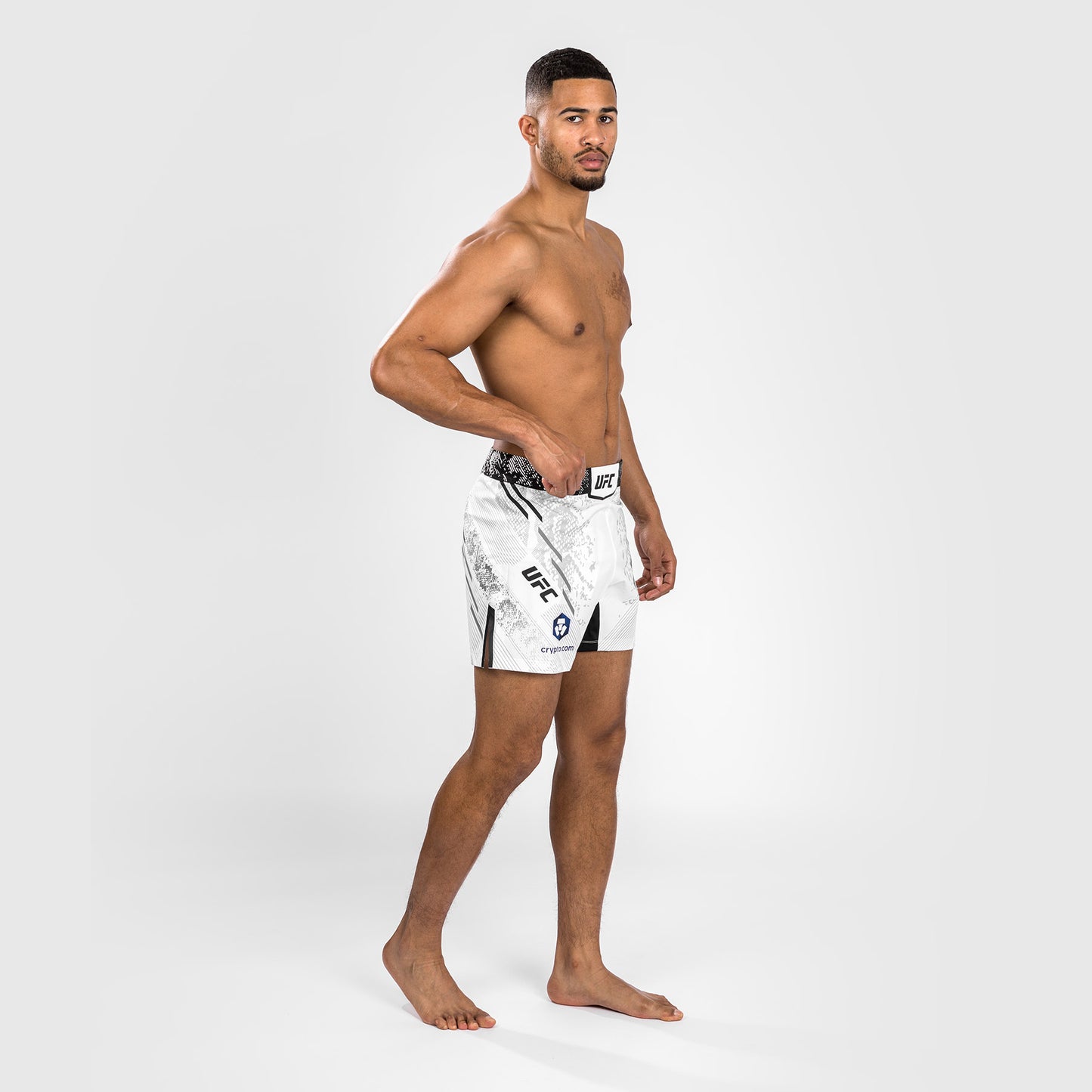 UFC Adrenaline by Venum Gepersonaliseerde Authentic Fight Night Heren Kort - Korte Pasvorm - Wit