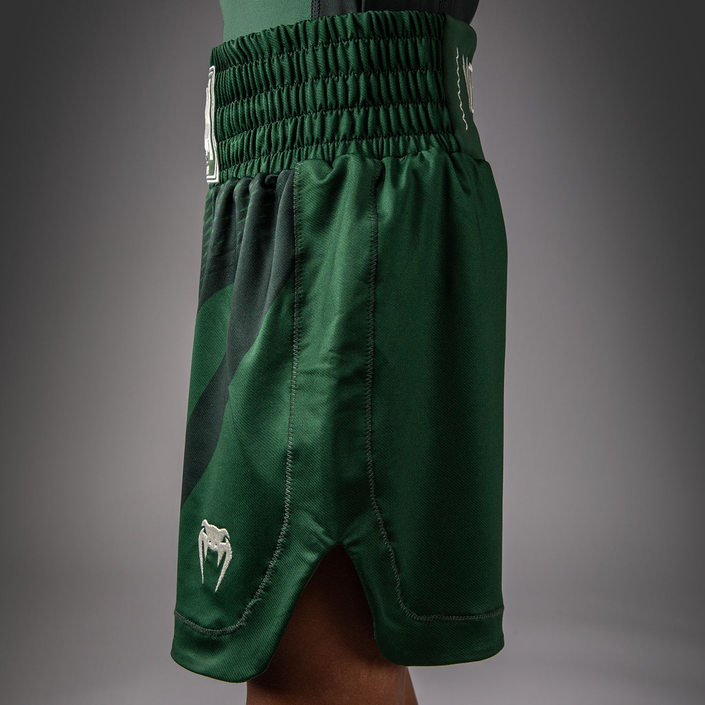 Venum Attack Kids Boksshorts - Bosgroen/Off White