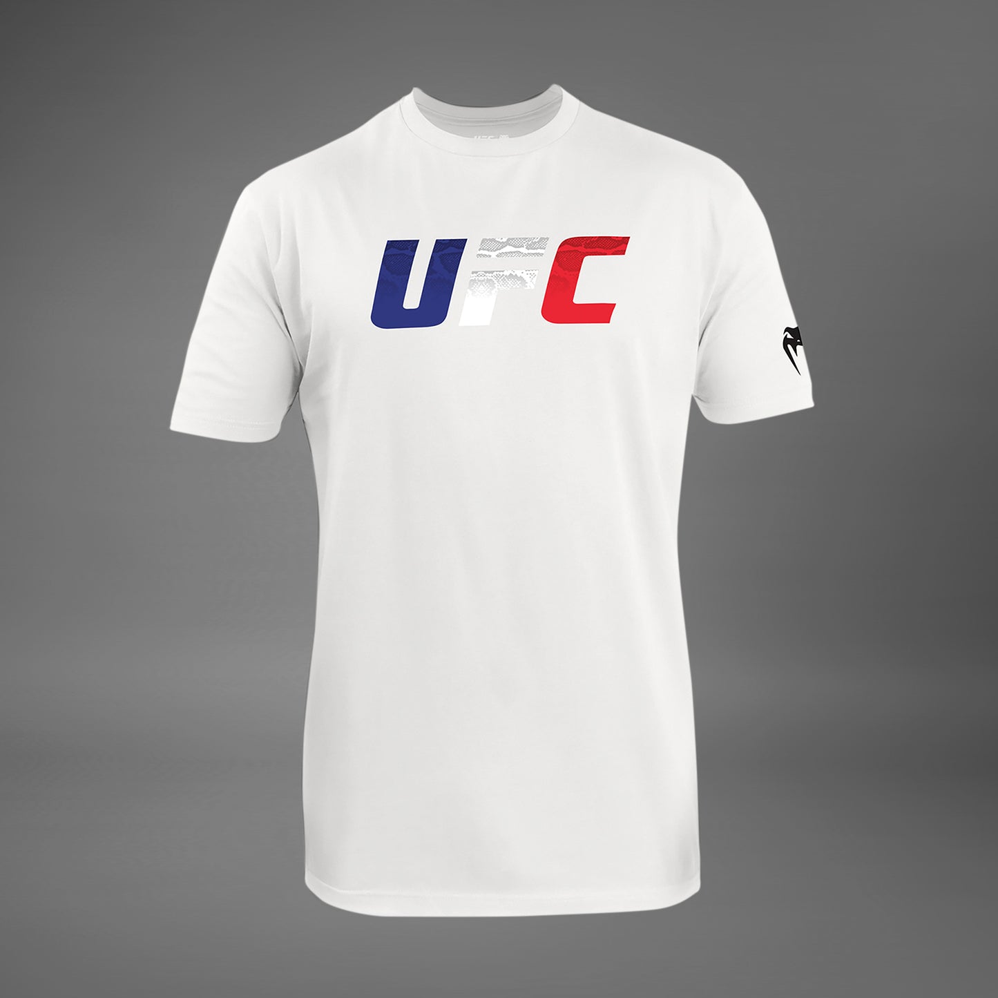 UFC Unrivaled by Venum Franse Vlag Mannen T-Shirt - Wit
