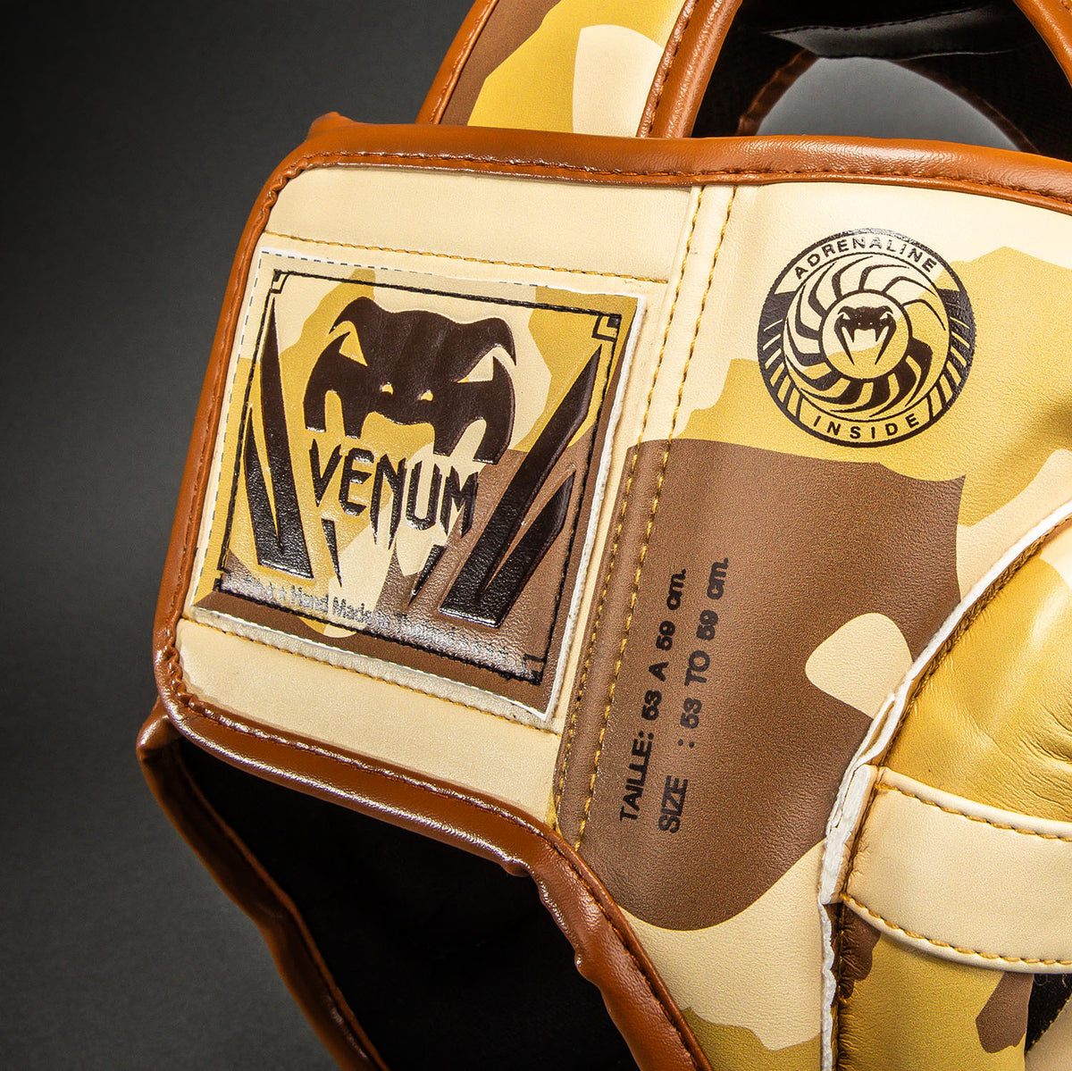 Venum Elite Camo Hoofdbeschermer – Lichtbeige/Bruin