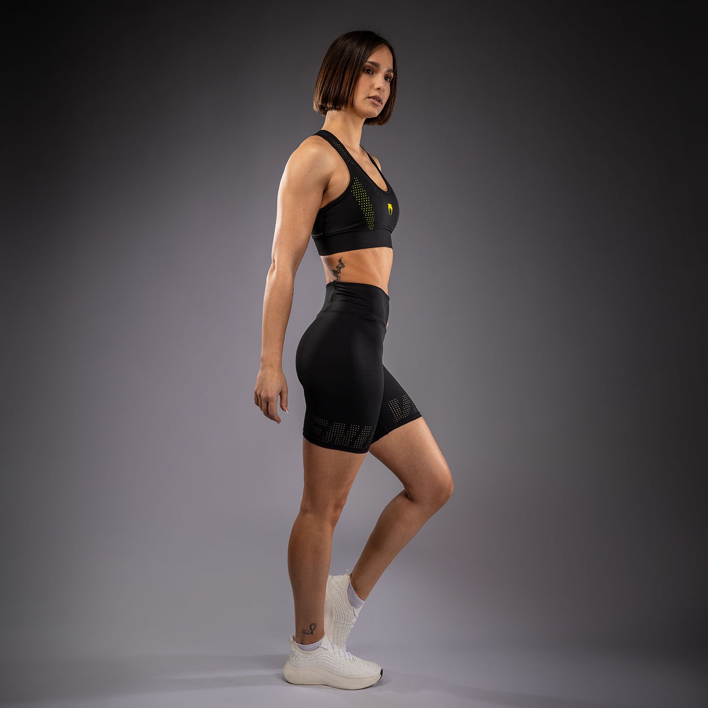 Venum Lazer Compressieshort voor dames - Zwart/Geel