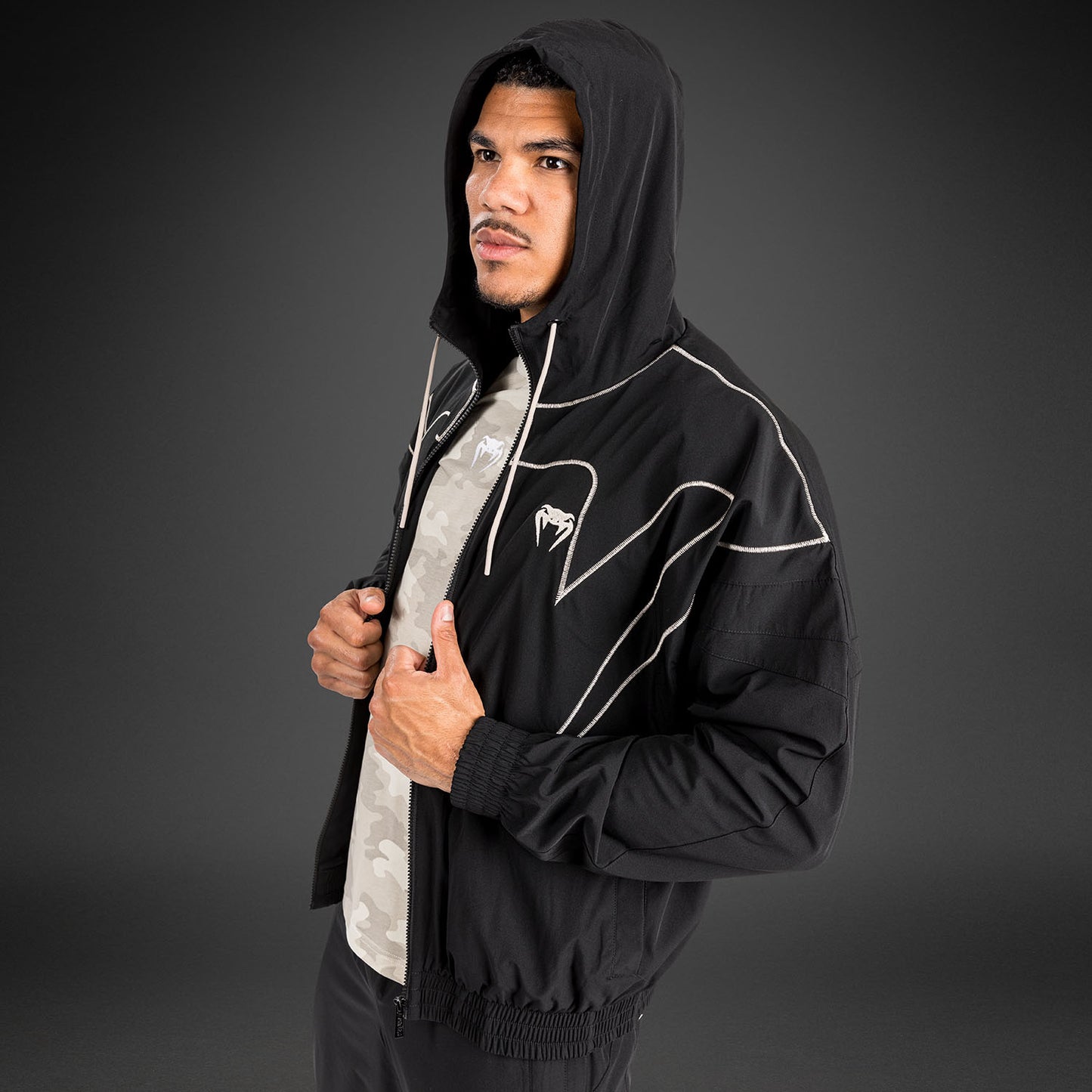 Venum Attack 90 Trainingspak Jas - Zwart/Wit