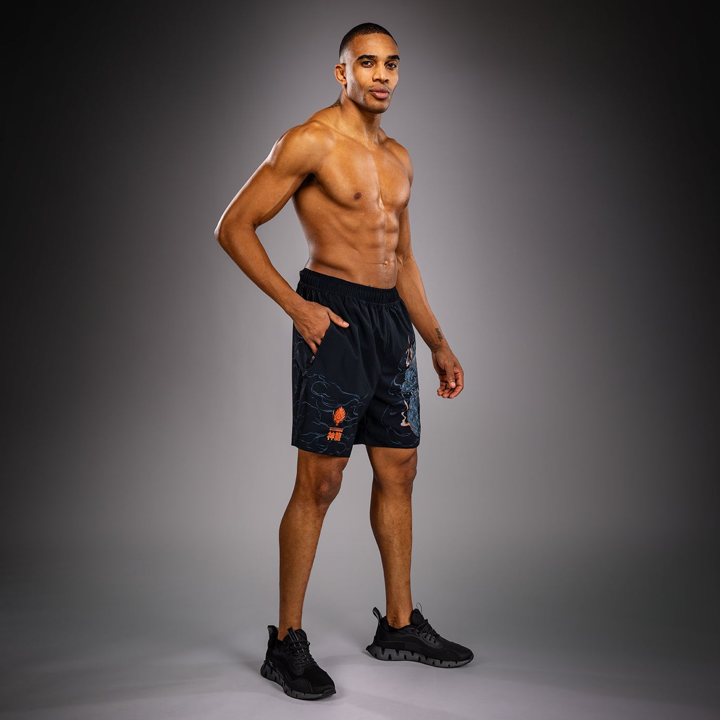 Venum Thunder Dragon Trainingsshorts – Zwart/Grijs/Koper