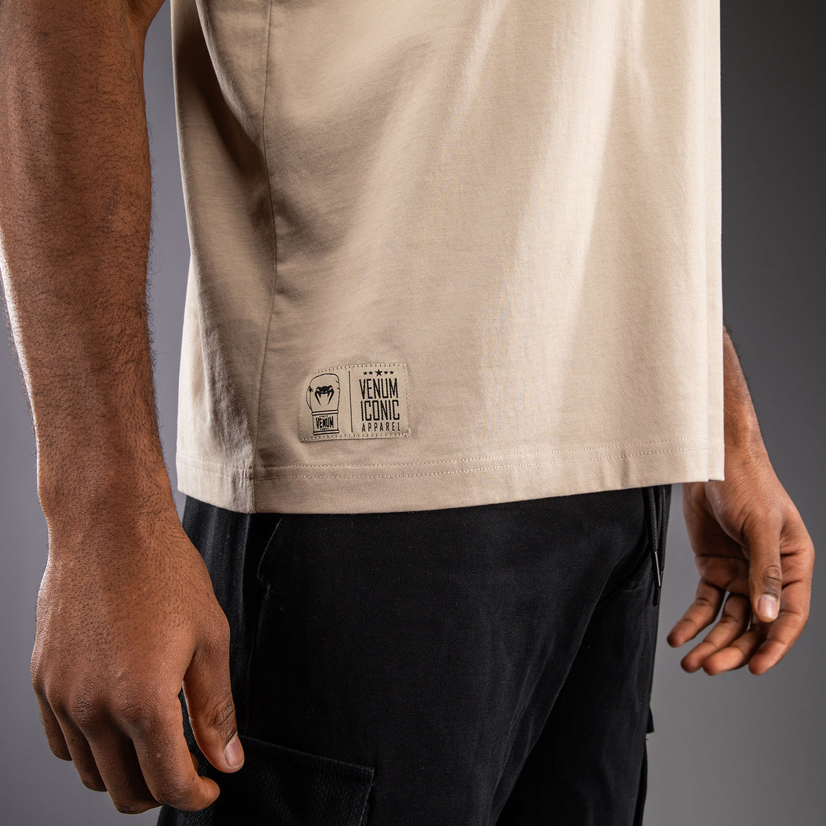 Venum Fight Icon Katoenen T-shirt - Beige