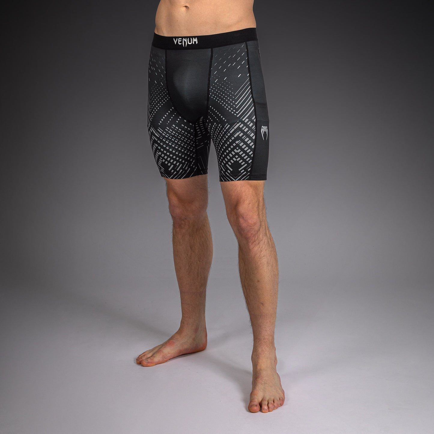 Venum Midnight Fury Compressieshort – Zwart/Grijs/Zilver
