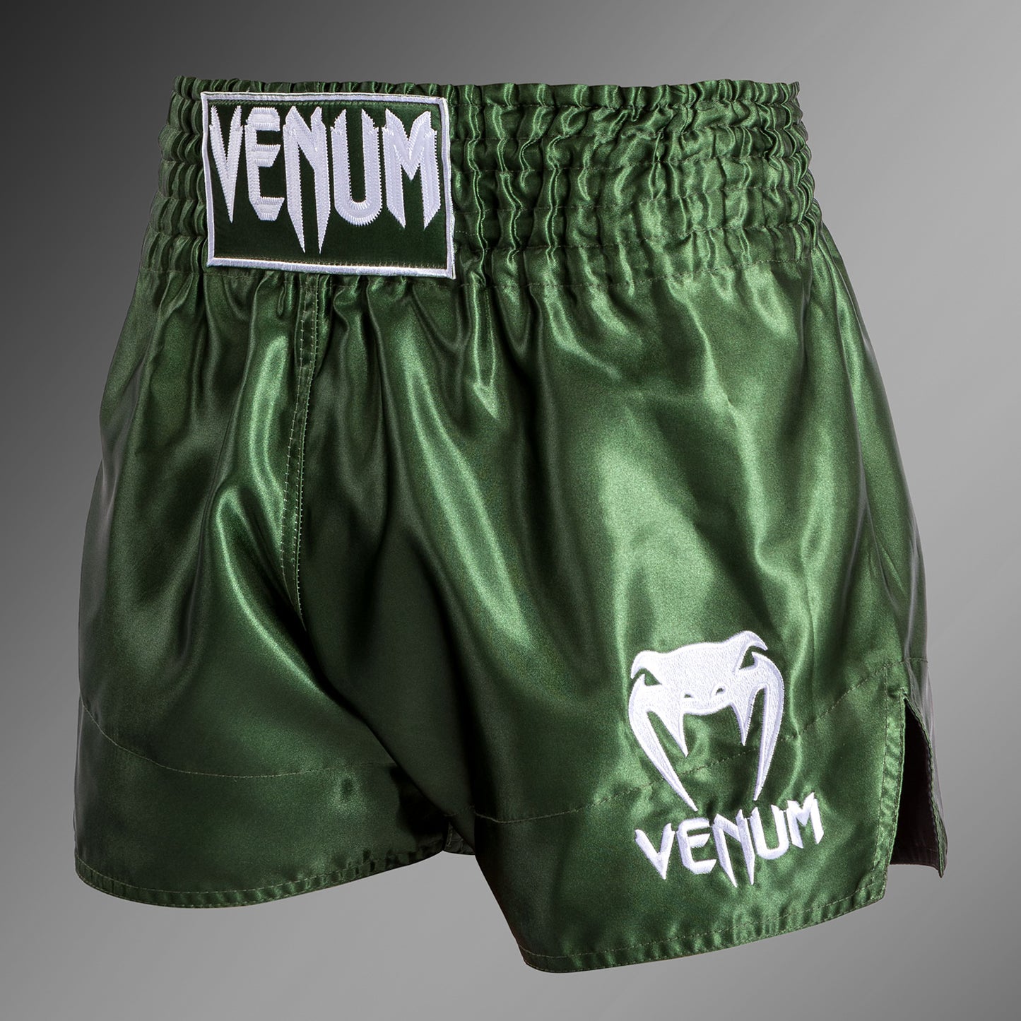 Venum Classic Muay Thai-short Khaki/Wit
