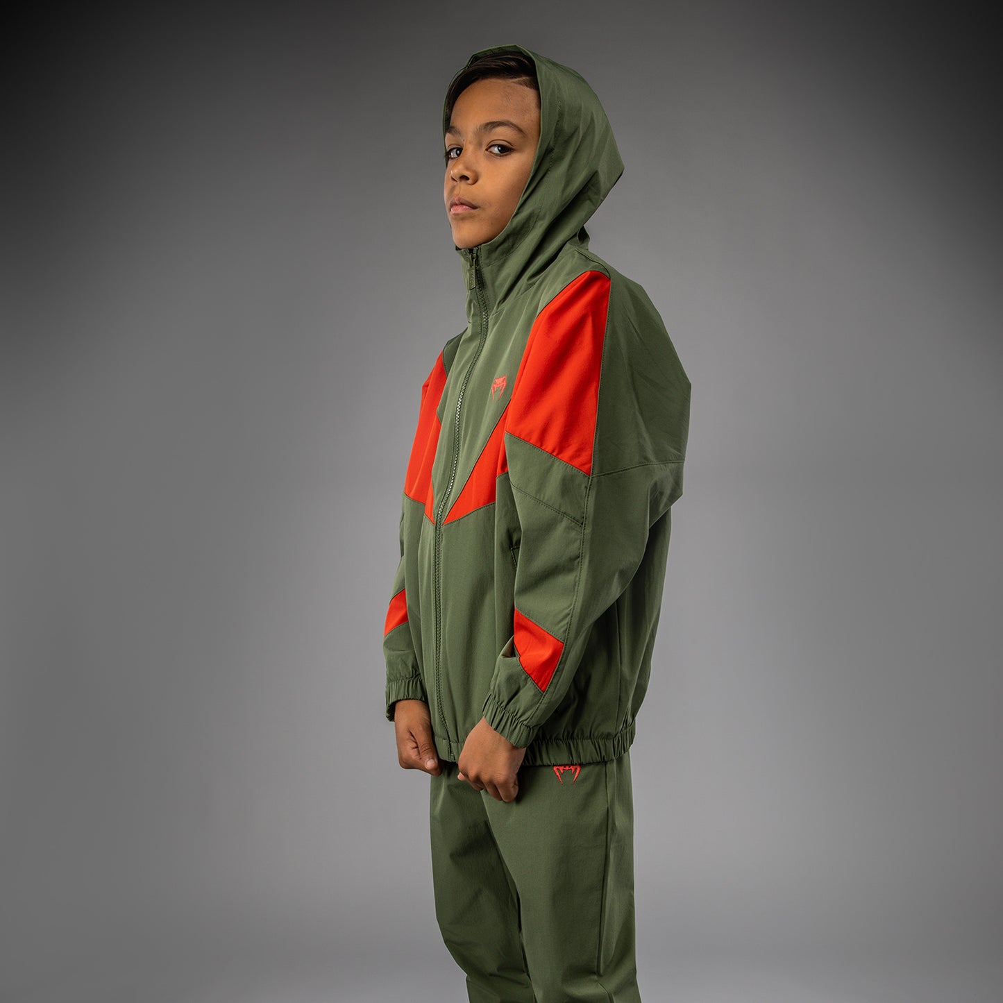Venum Vectra Kinderen Trainingsjack - Legergroen/Oranje