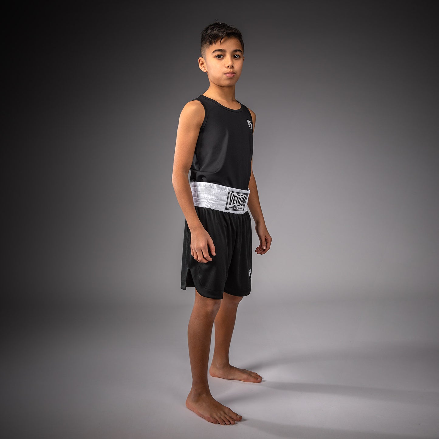 Venum Classic Boksshort Voor Kinderen – Zwart/Wit