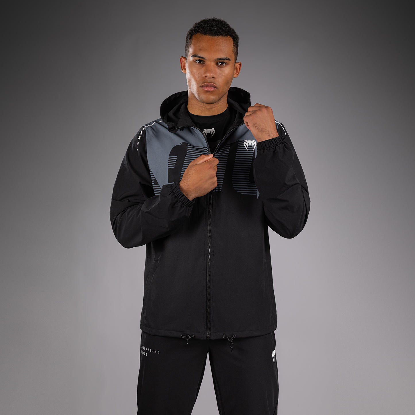 Venum Adrenaline Trackjas – Zwart/Zilvergrijs