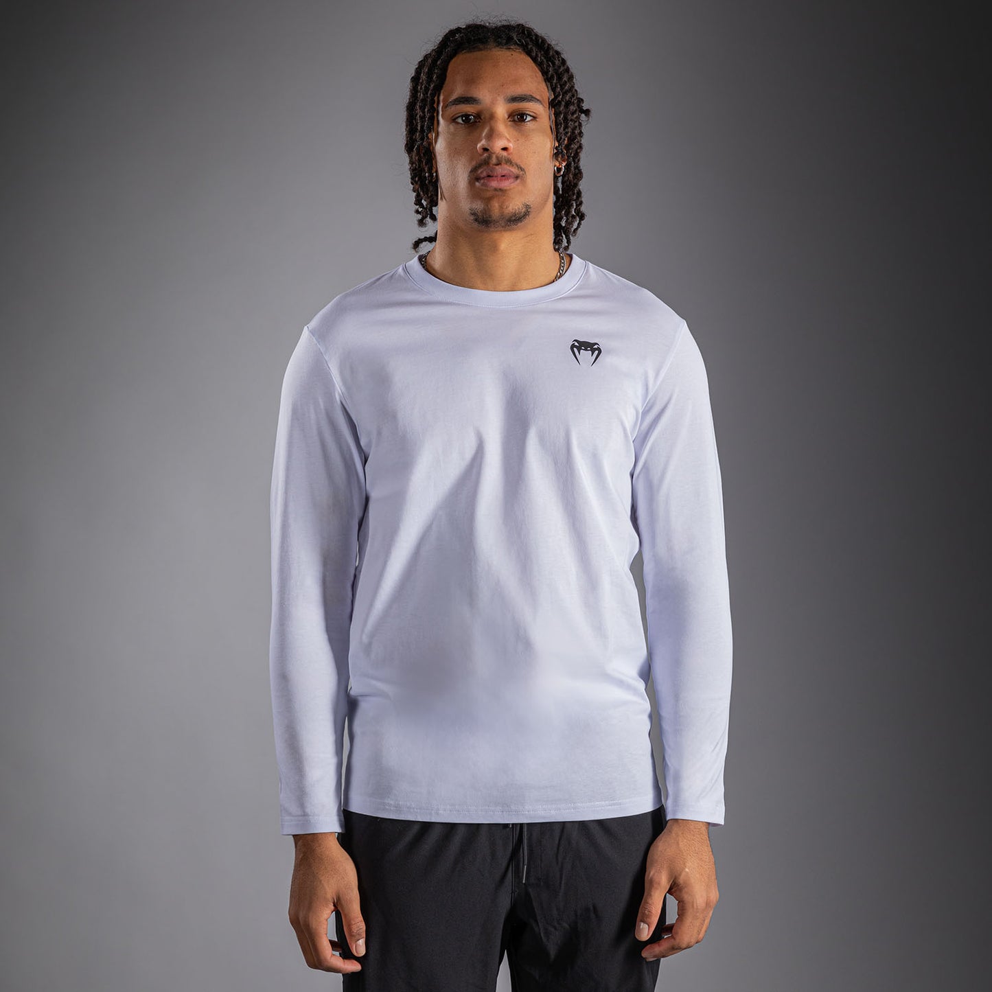 Venum Lineup T-shirt met lange mouwen - Wit/Zwart