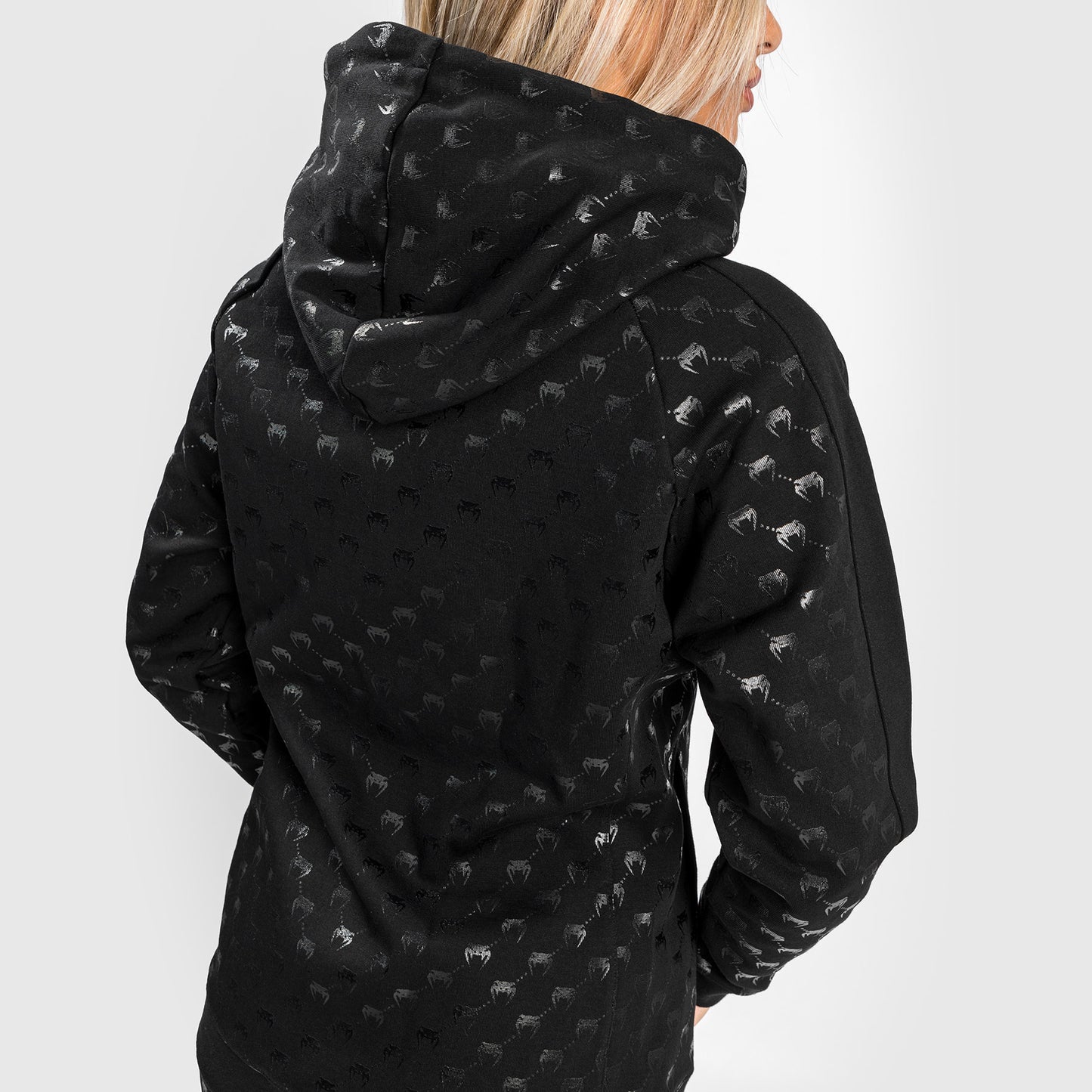 Venum Monogram Zip-Up Hoodie voor dames - Zwart/Roze Goud