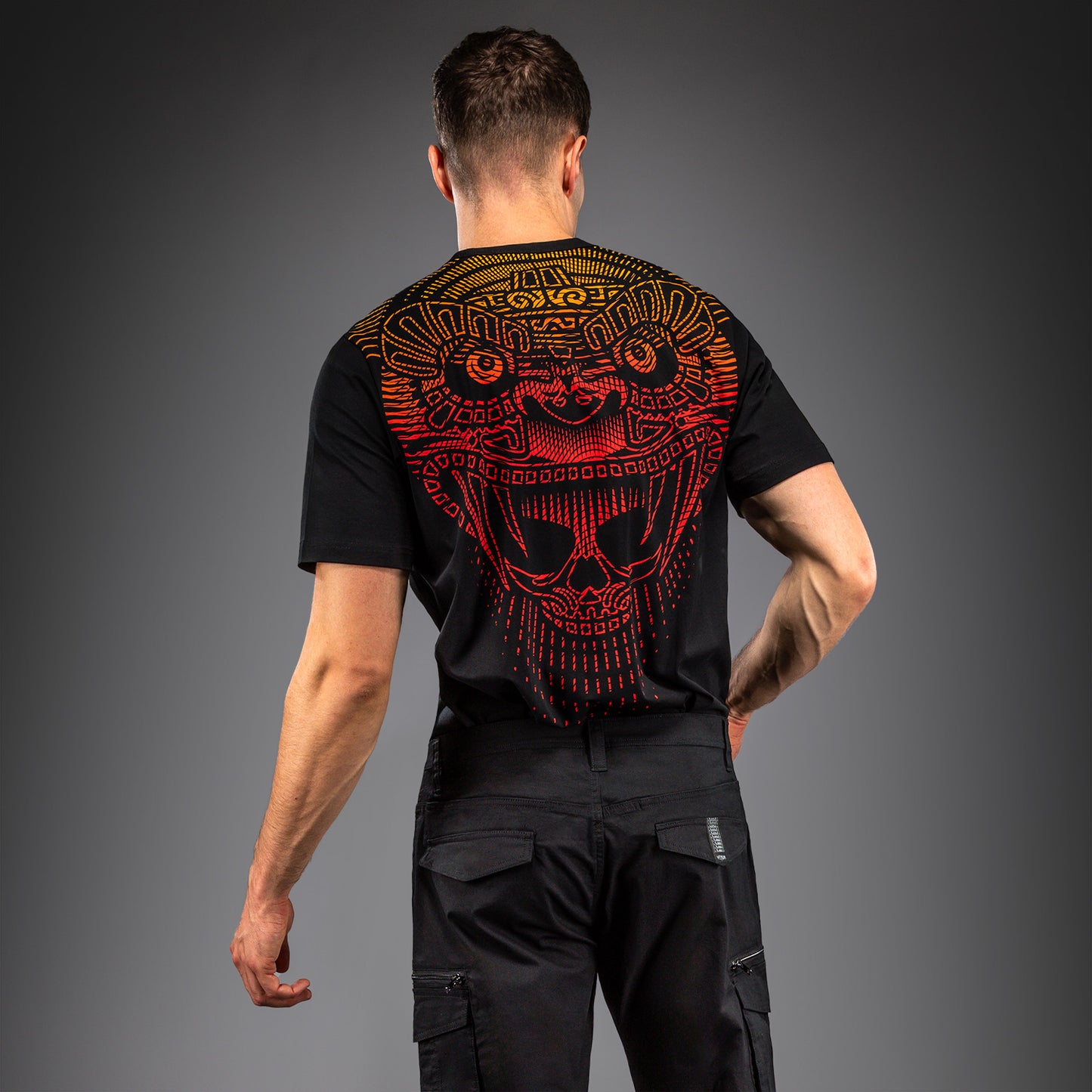Venum Quetzal Fury T-shirt - Zwart/Fury Rood/Tangerine