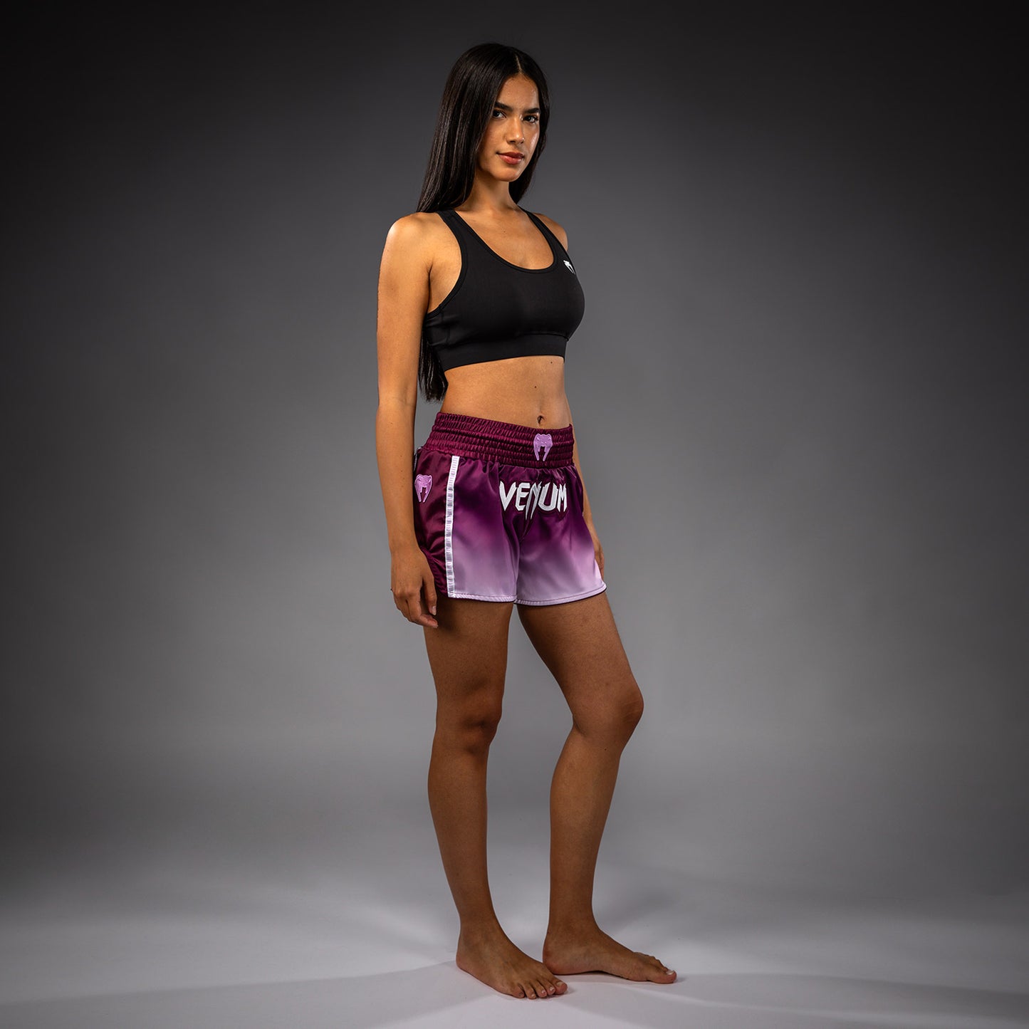Venum Iris Muay Thai Shorts - Pruim/Wit