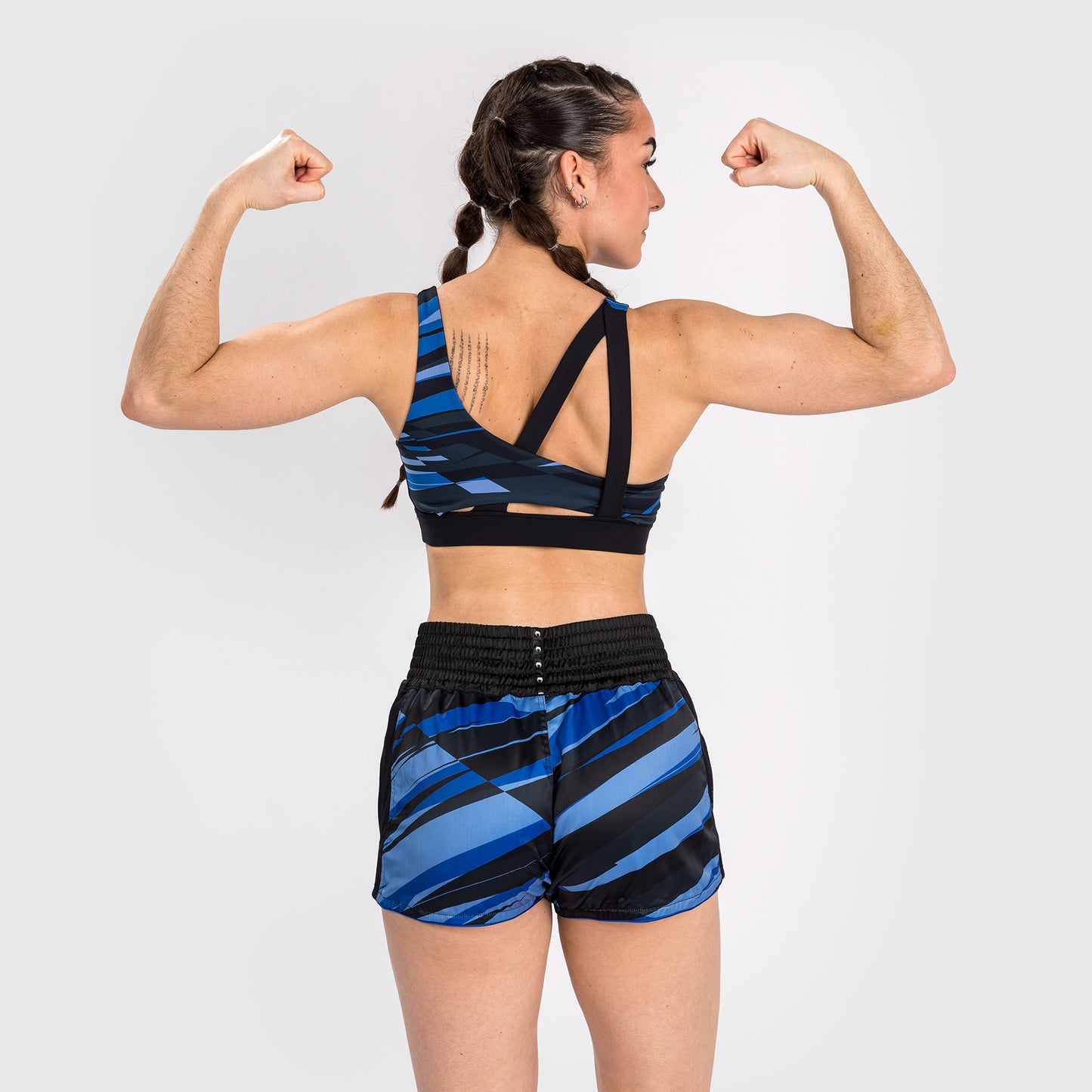 Venum Abyss Muay Thai Shorts Voor Vrouwen - Schaduw Blauw