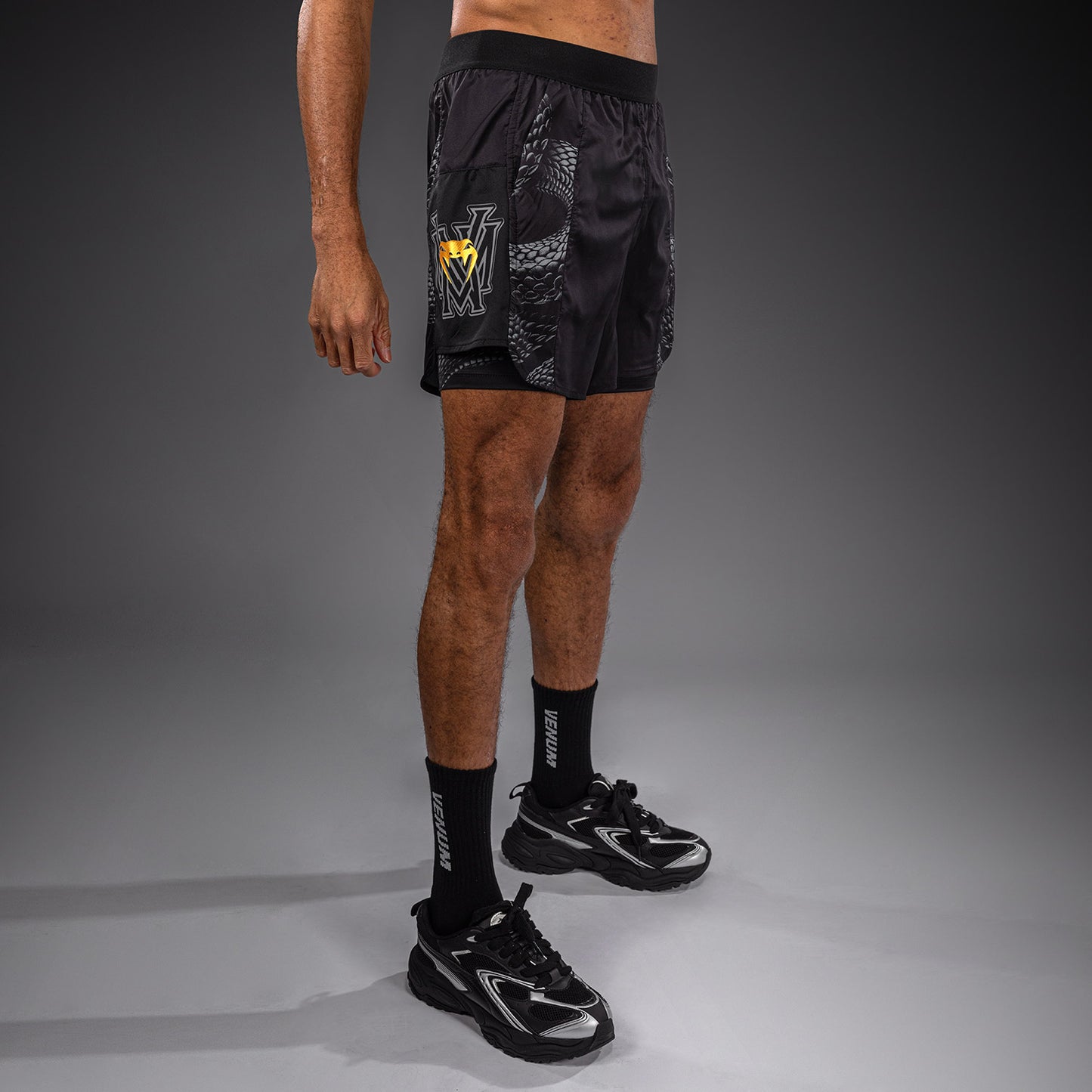 Venum Matupa Trainingsshorts - Zwart/Grijs/Goud