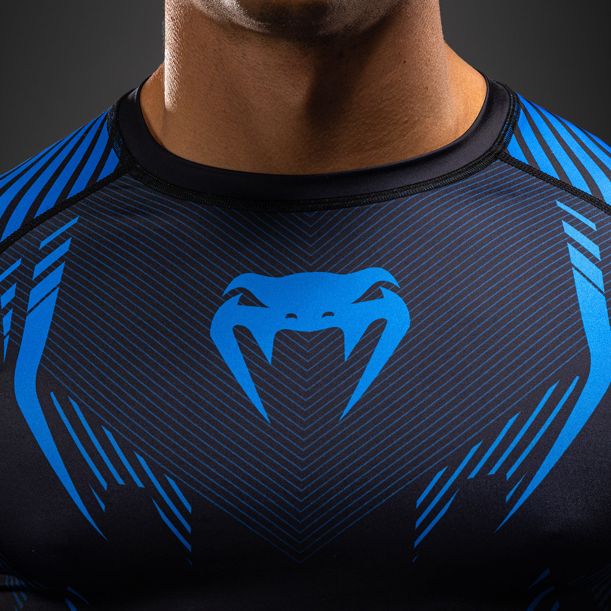 Venum No-Gi 6.0 Rashguard met lange mouwen - Zwart/Blauw
