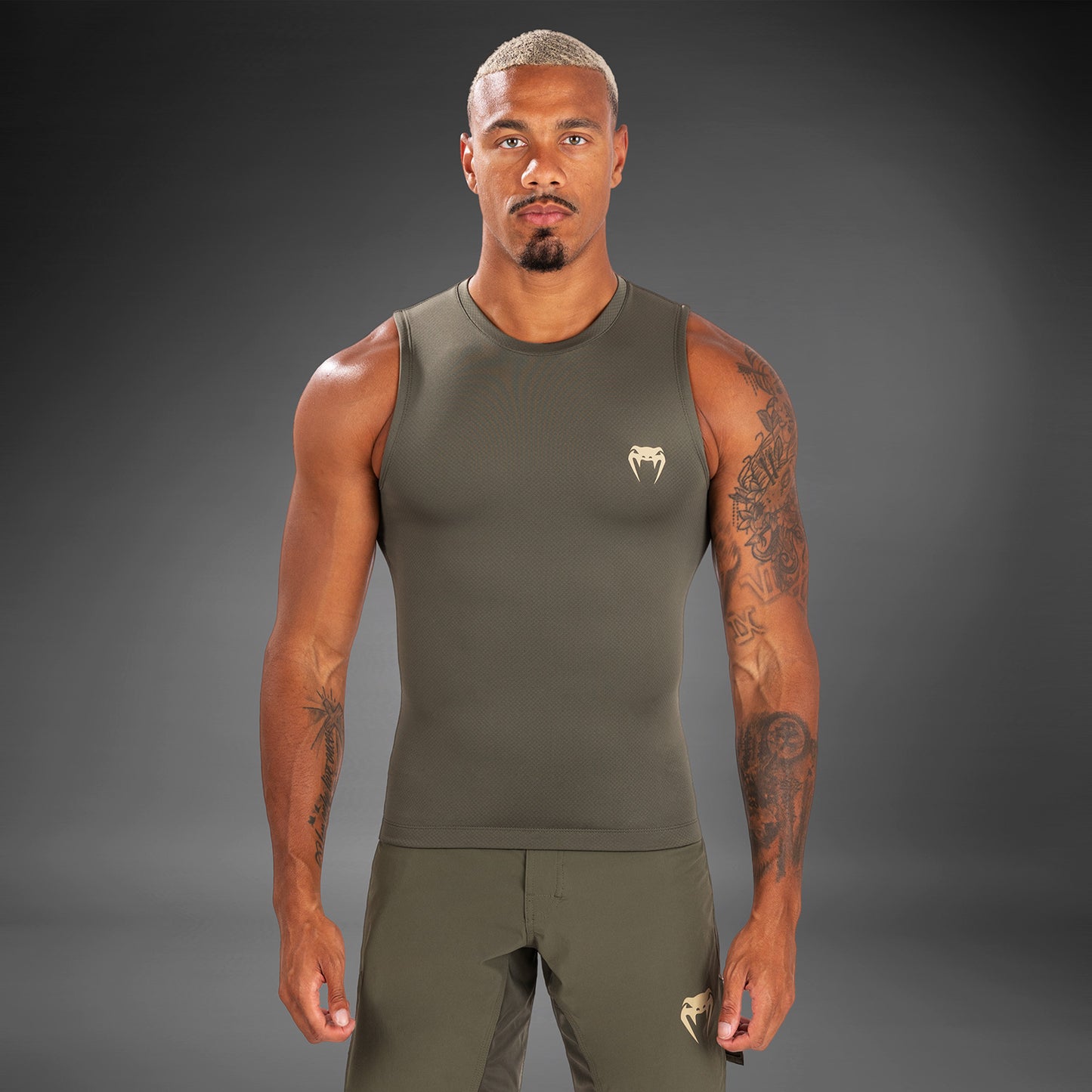 Venum Contender Heren mouwloze beschermer - Khaki