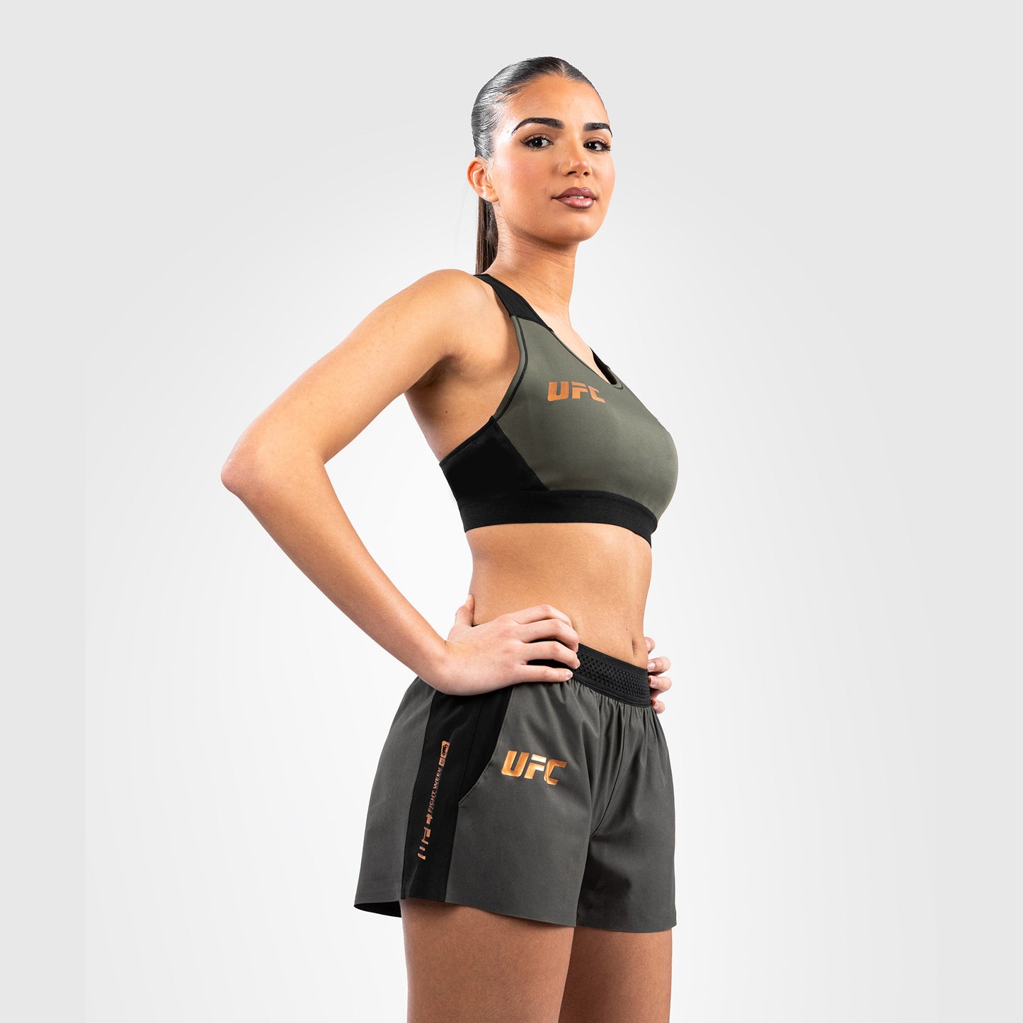UFC Adrenaline by Venum Fight Week Women's Performance Short - Khaki