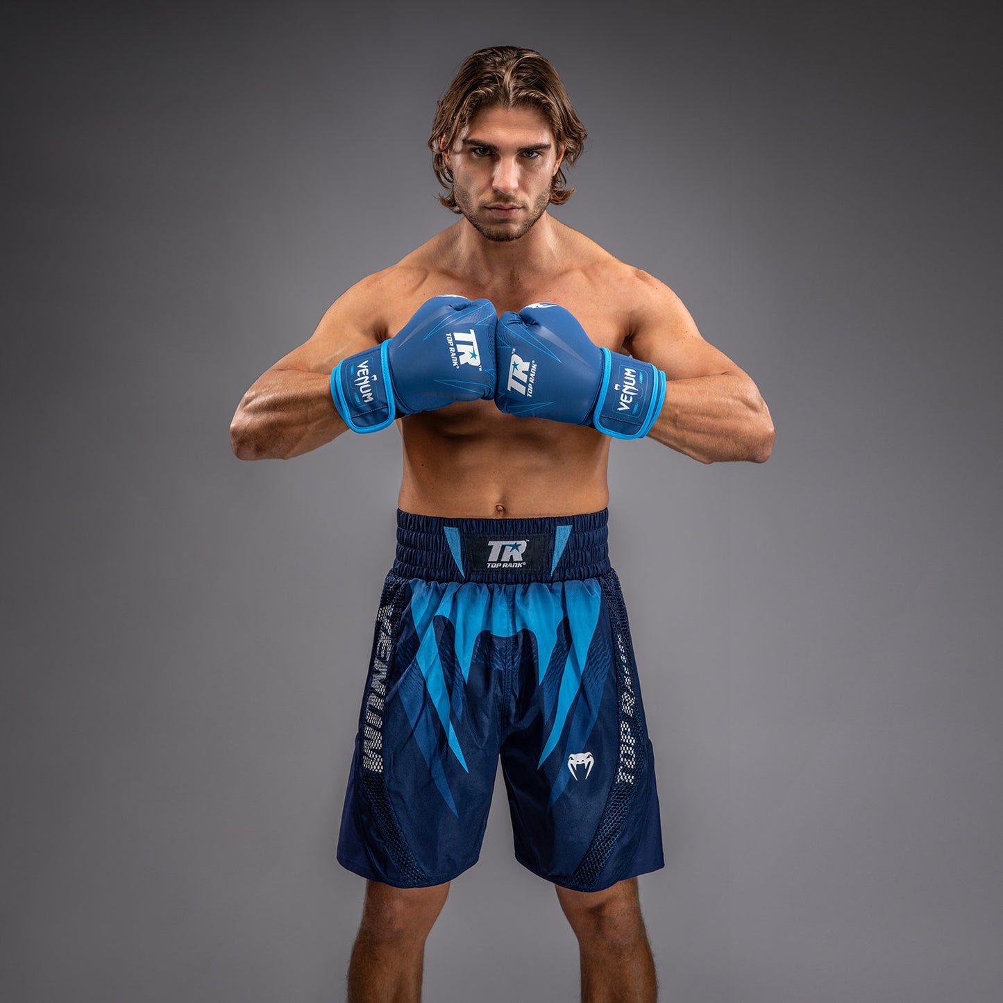 Venum x Top Rank Original Heren Bokshorts - Marineblauw