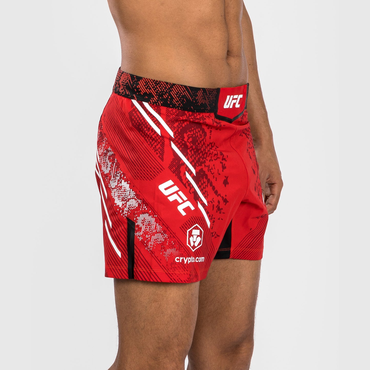 UFC Adrenaline by Venum Gepersonaliseerd Authentic Fight Night Heren Kort Gevecht - Korte Pasvorm - Rood