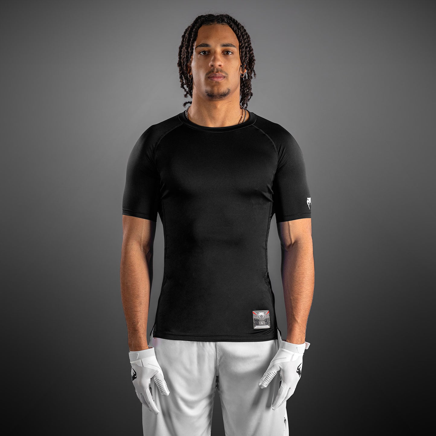 Venum Lineup Compressie T-shirt met halve mouwen - Zwart/Wit