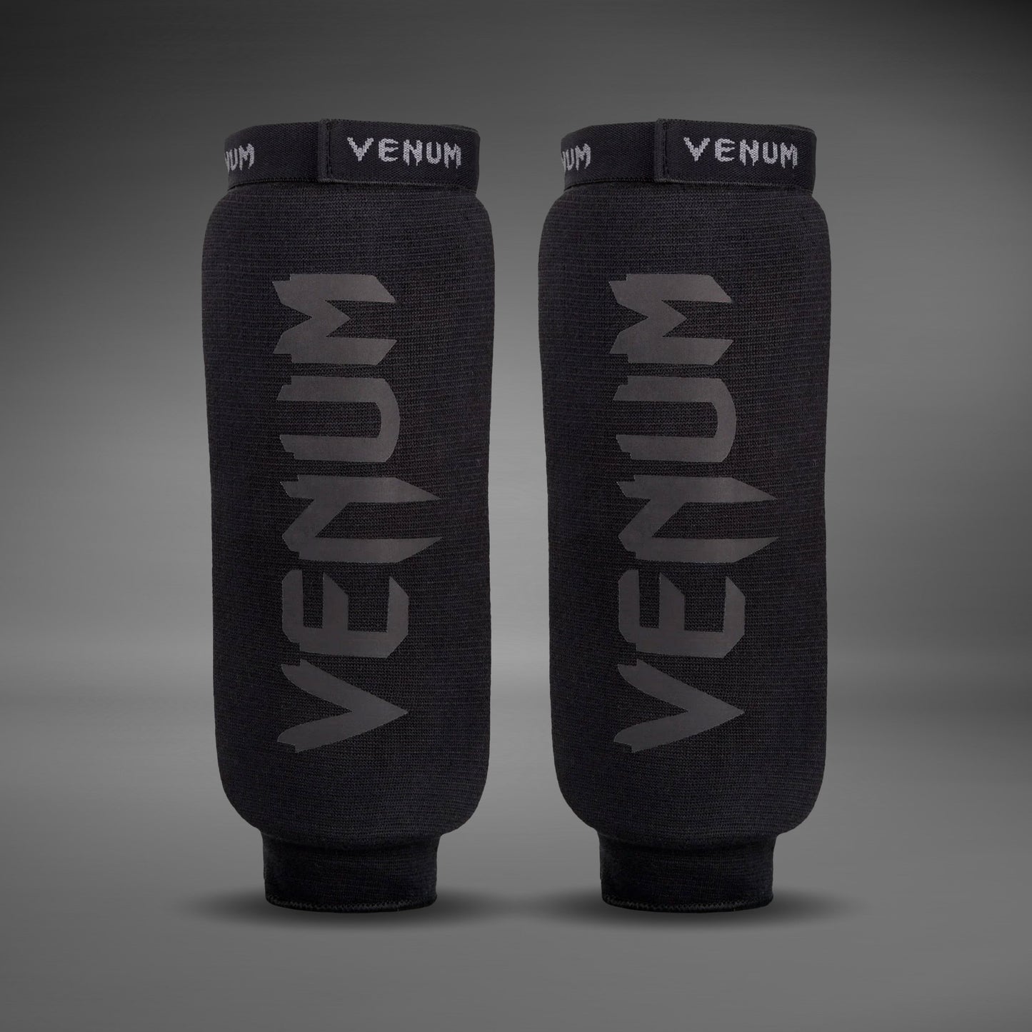 Venum Kontact Scheenbeschermers Zonder Voet - Zwart/Zwart