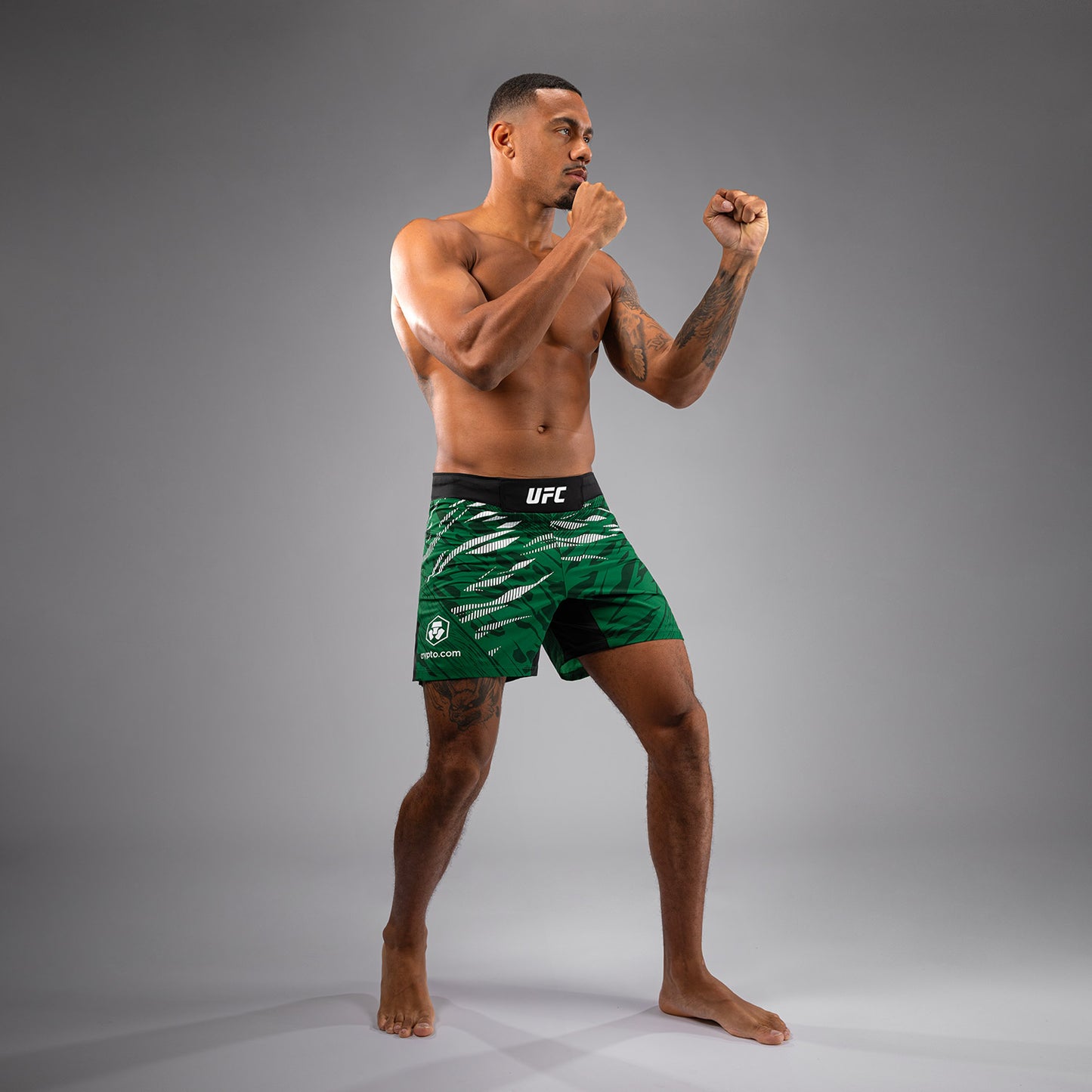 UFC Fusion by Venum Authentic Fight Night Fight Shorts voor Heren - Kort Fit - Groen