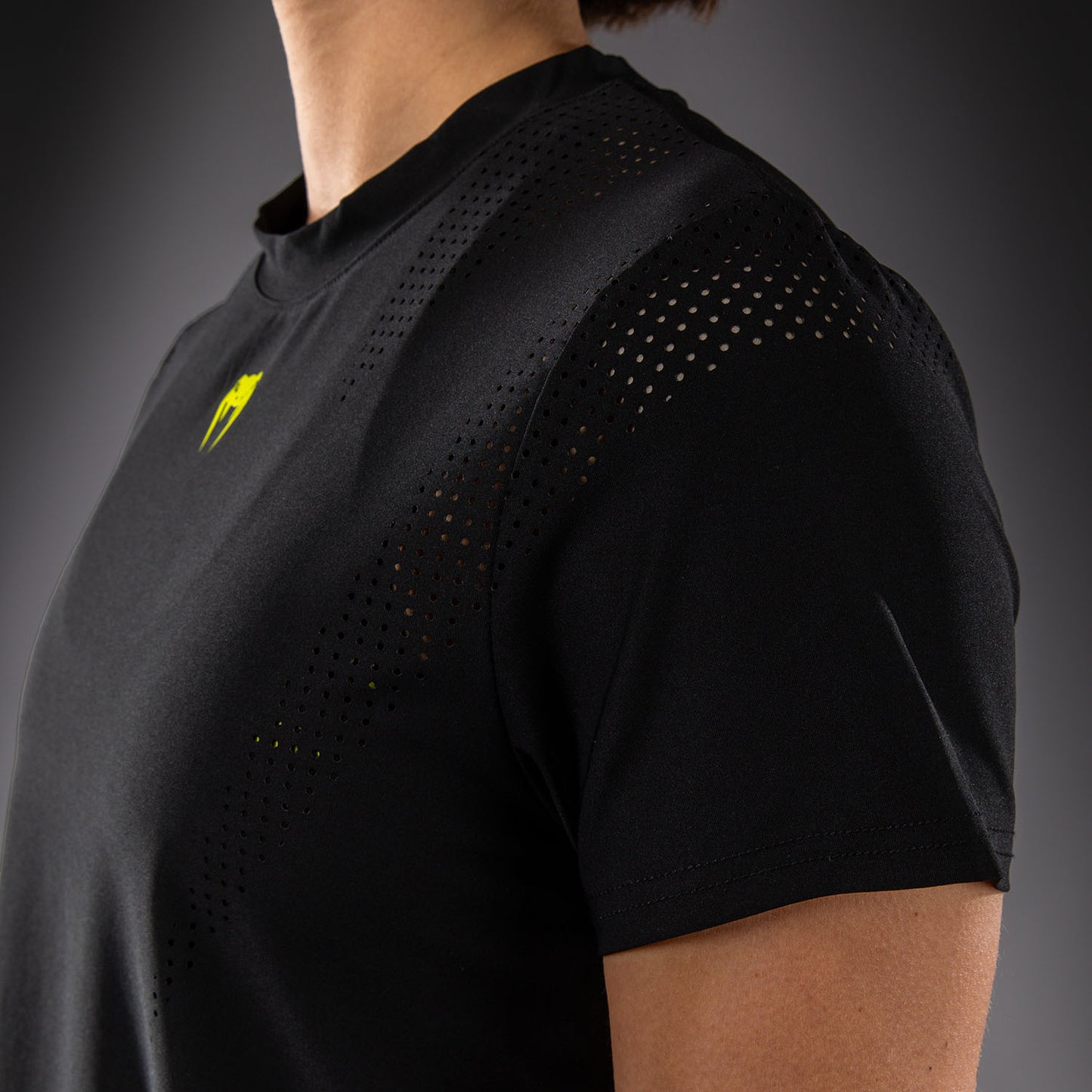 Venum Lazer Dry Tech T-shirt voor dames - Zwart/Geel