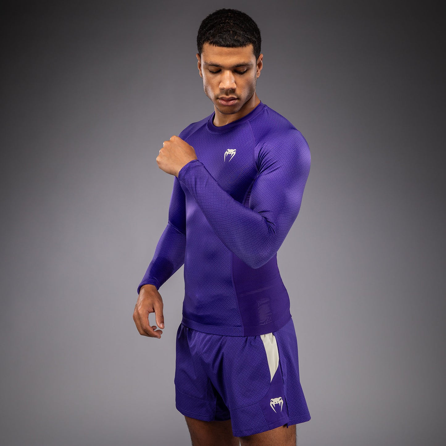 Venum x Roger Gracie Academy Rashguard met Lange Mouwen - Paars