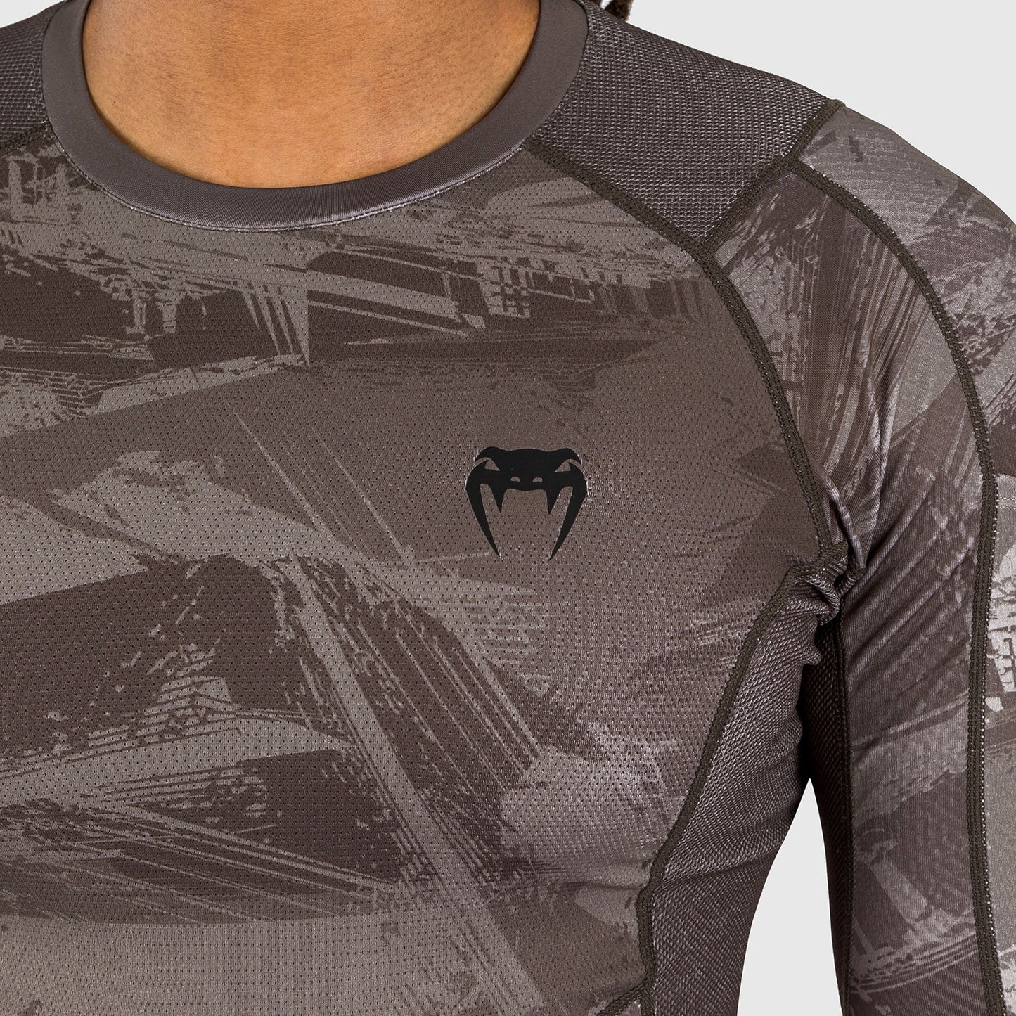 Venum Electron 3.0 Rashguard lange mouw - Zand