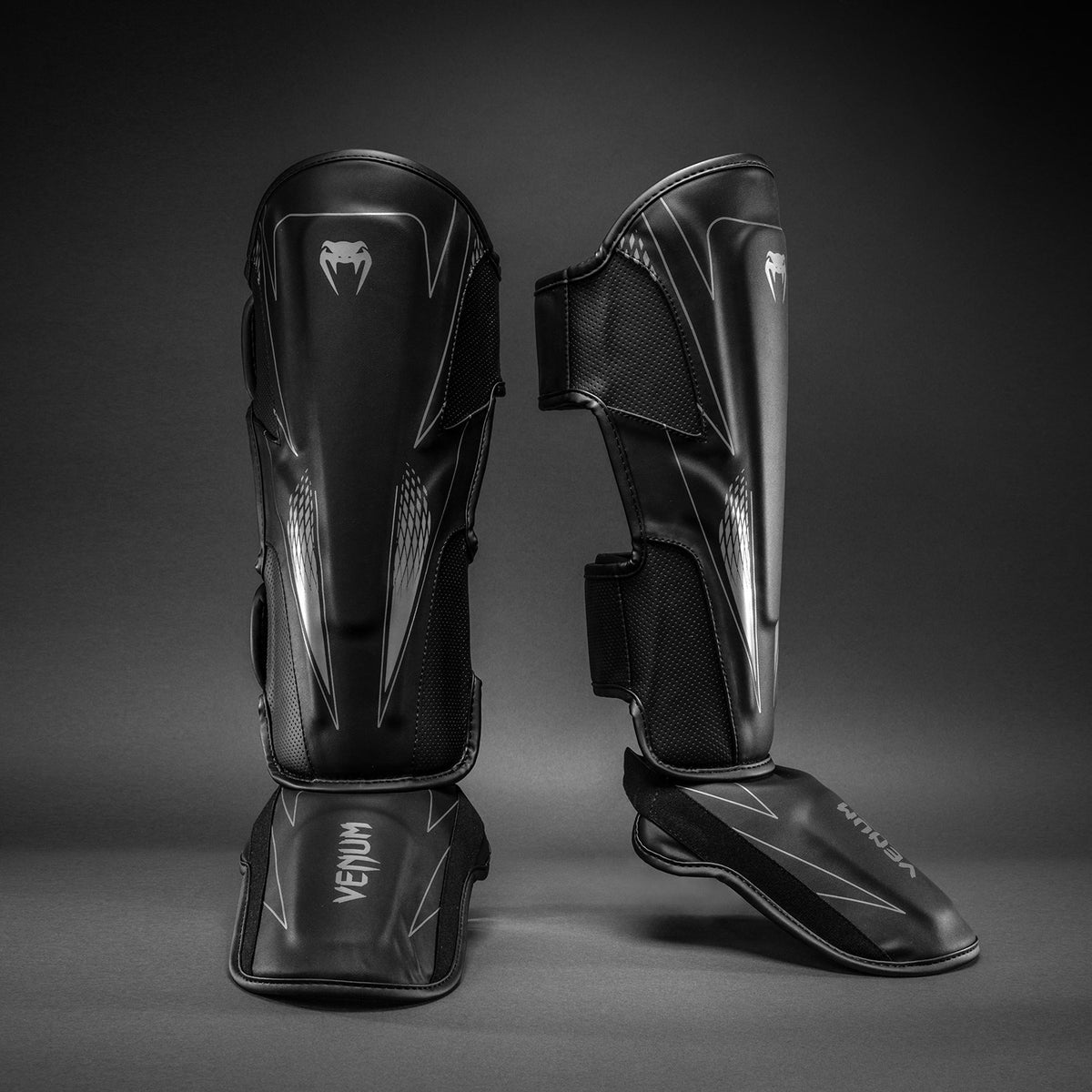 Venum Amazonia Reborn Scheenbeschermers - Zwart/Grijs