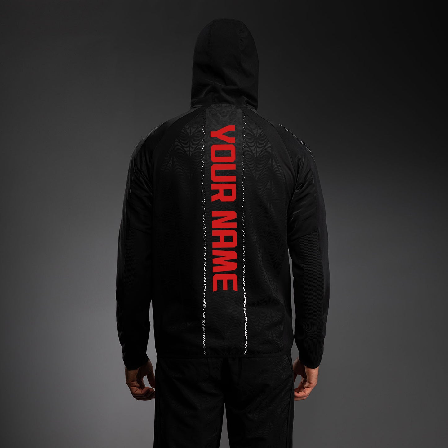 UFC Zenith by Venum Authentic Fight Night Walkout Hoodie Heren Personalized - Zwart