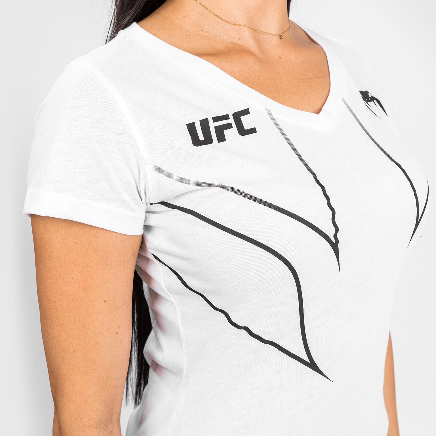 UFC Venum Fight Night 2.0 Replica Dames-T-shirt - Wit