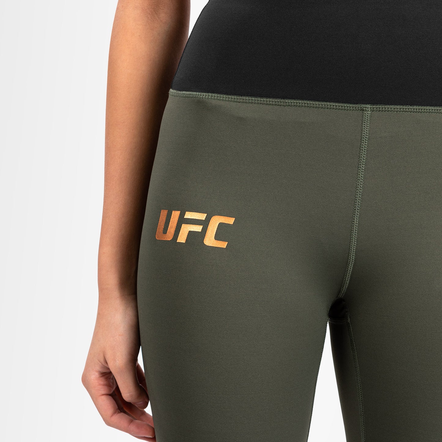 UFC Adrenaline by Venum Fight Week Dames Performance Tight - Kaki/Brons