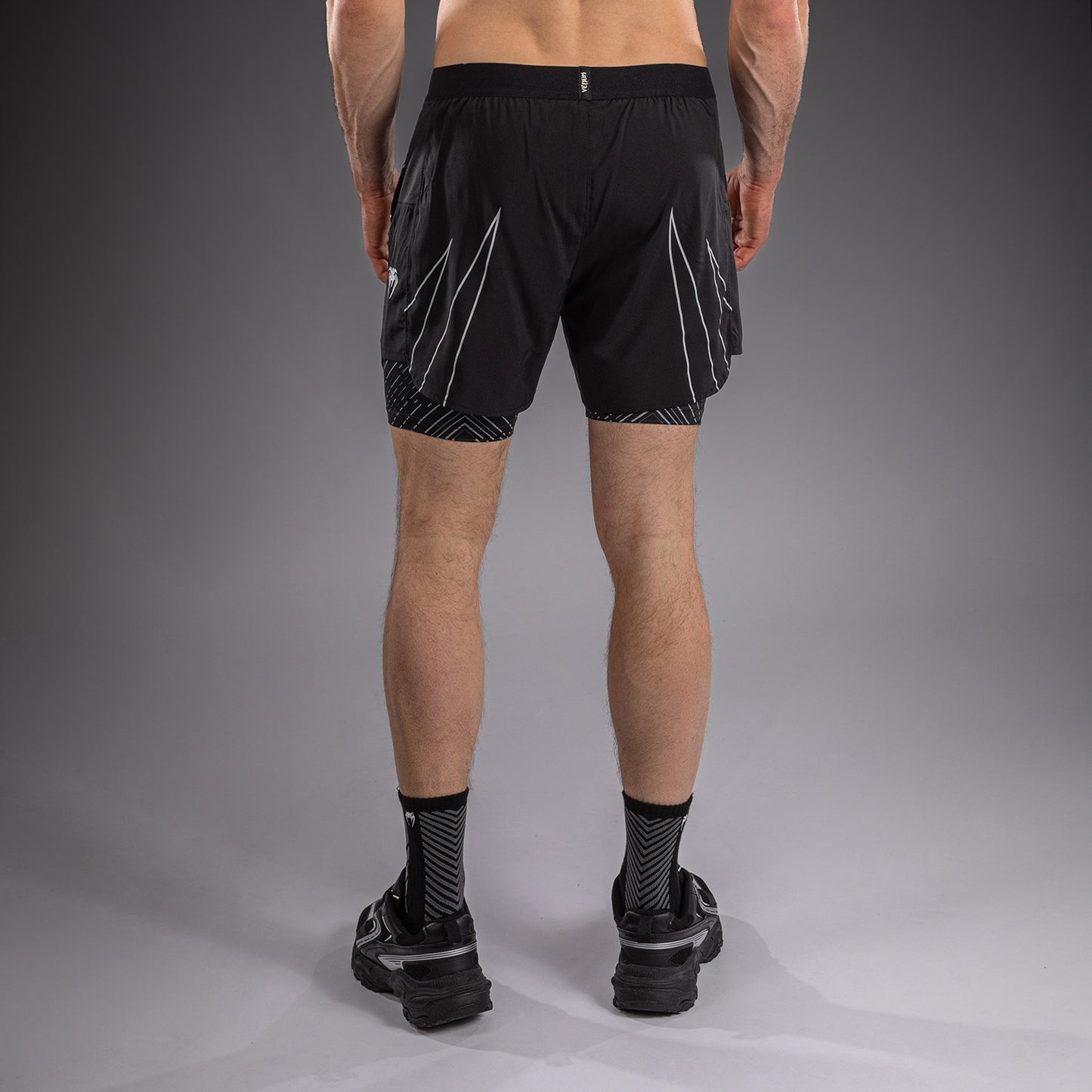 Venum Midnight Fury Trainingsshorts – Zwart/Grijs/Zilver