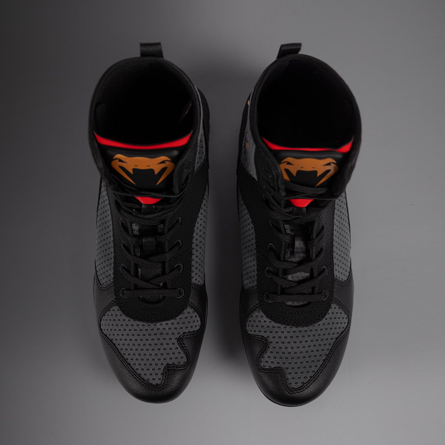 Venum Elite Boksschoenen - Stormgrijs/Goud