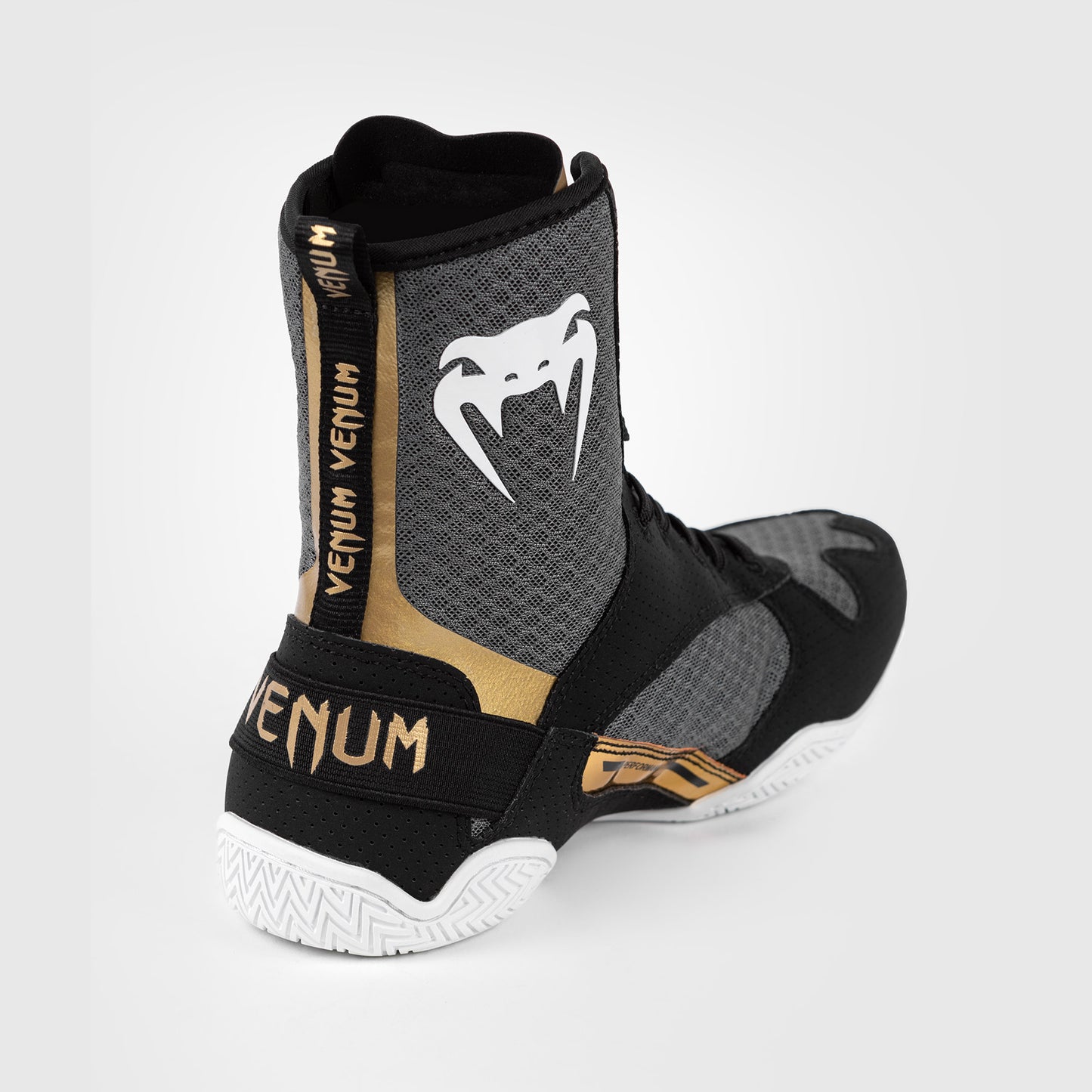 Venum Elite Boksschoenen - Zwart/Wit/Goud