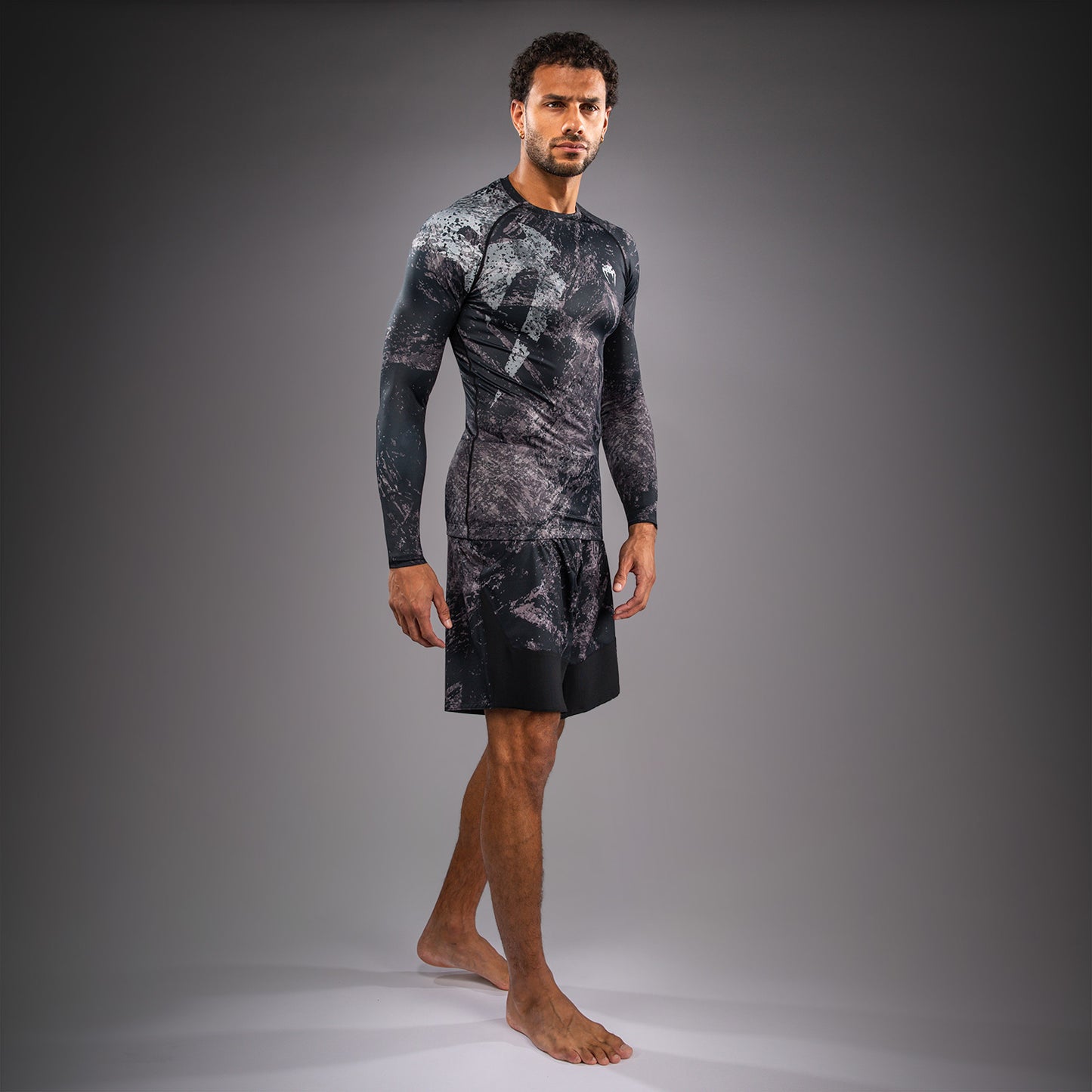 Venum Rage & Workout Rashguard met Lange Mouwen - Zwart/Grijs