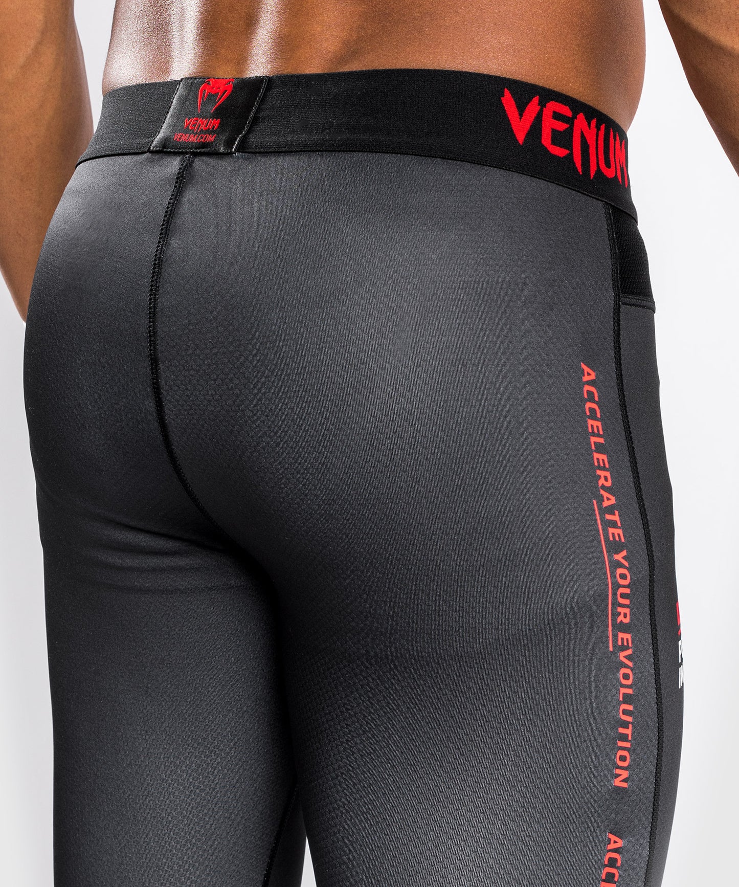 Venum UFC Performance Institute Compressiebroek - Zwart/Rood