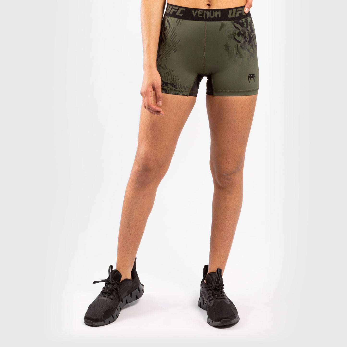 Venum UFC Authentic Fight Week Dames Performance Compressieshort – Kaki