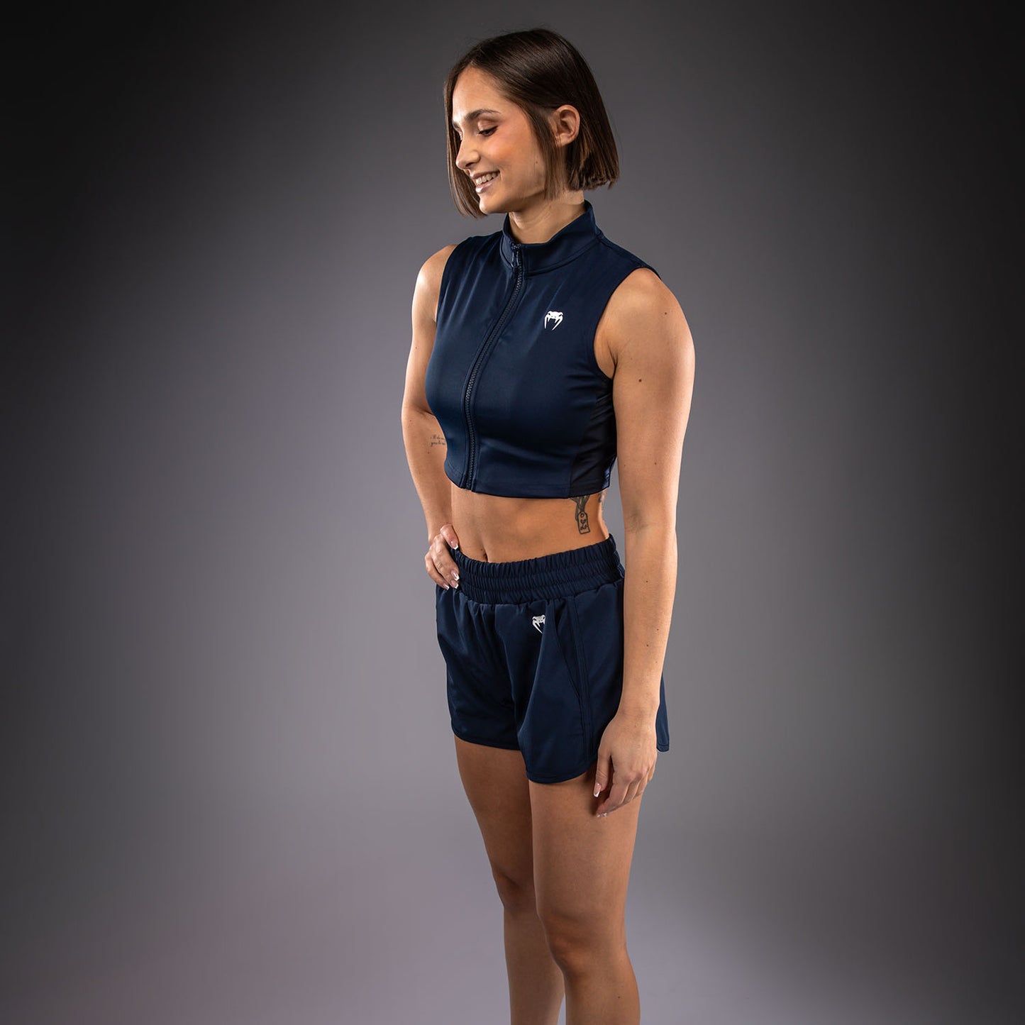 Venum Sculpt Shape Crop top voor dames - Marineblauw