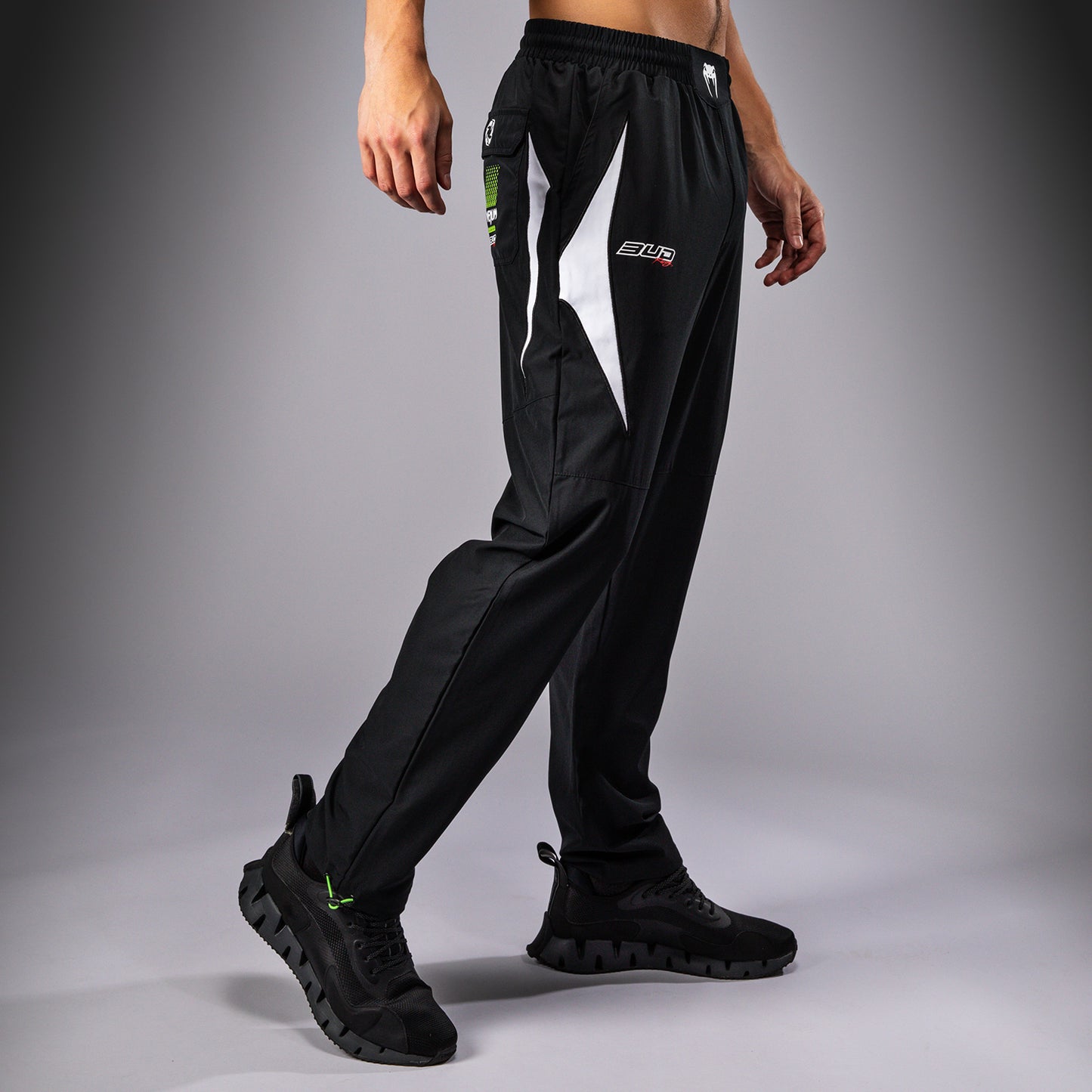 Venum x Bud Racing Heren Joggers - Zwart/Wit/Limoengroen