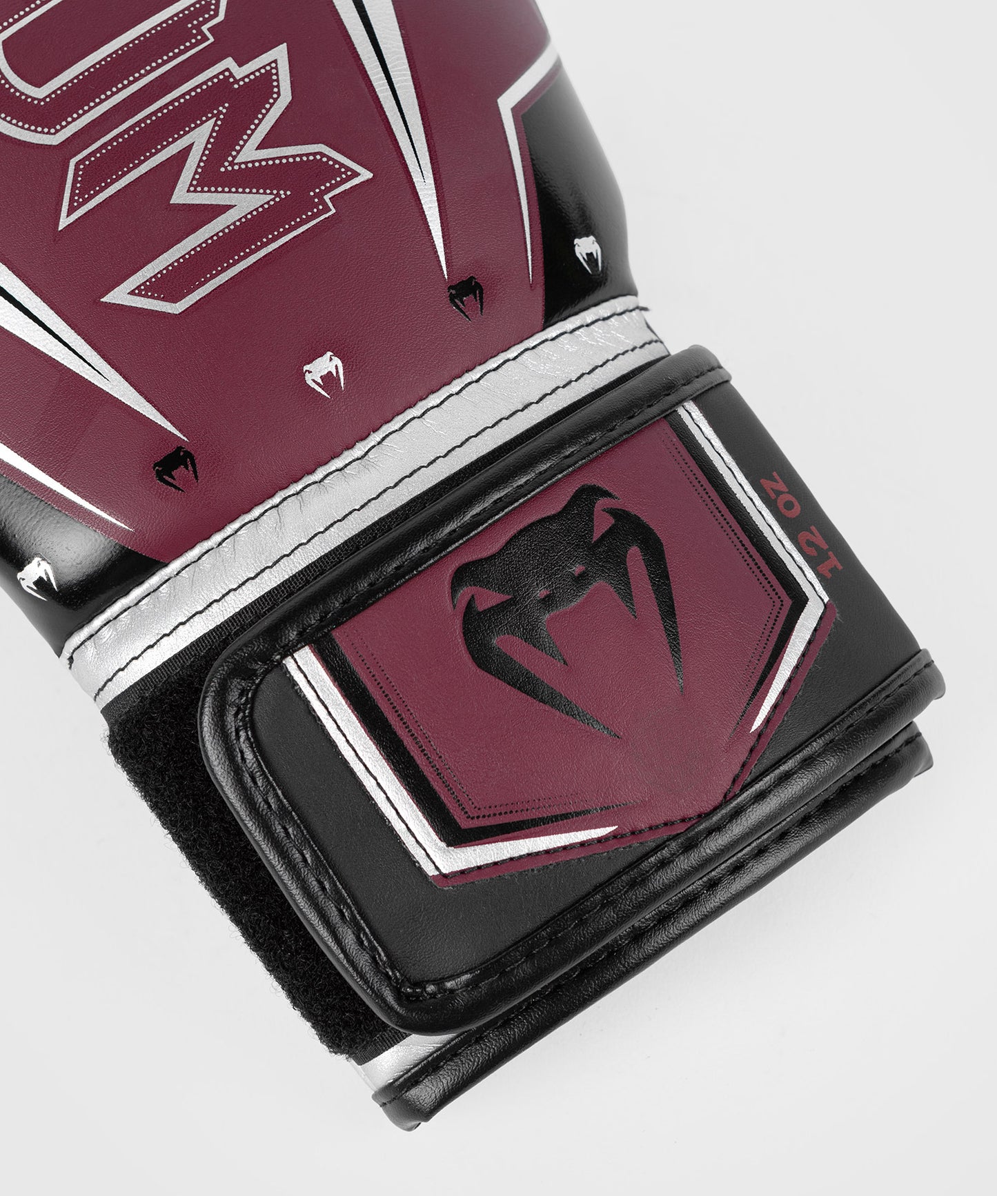 Venum Elite Evo Bokshandschoenen - Bourgondië/Zilver