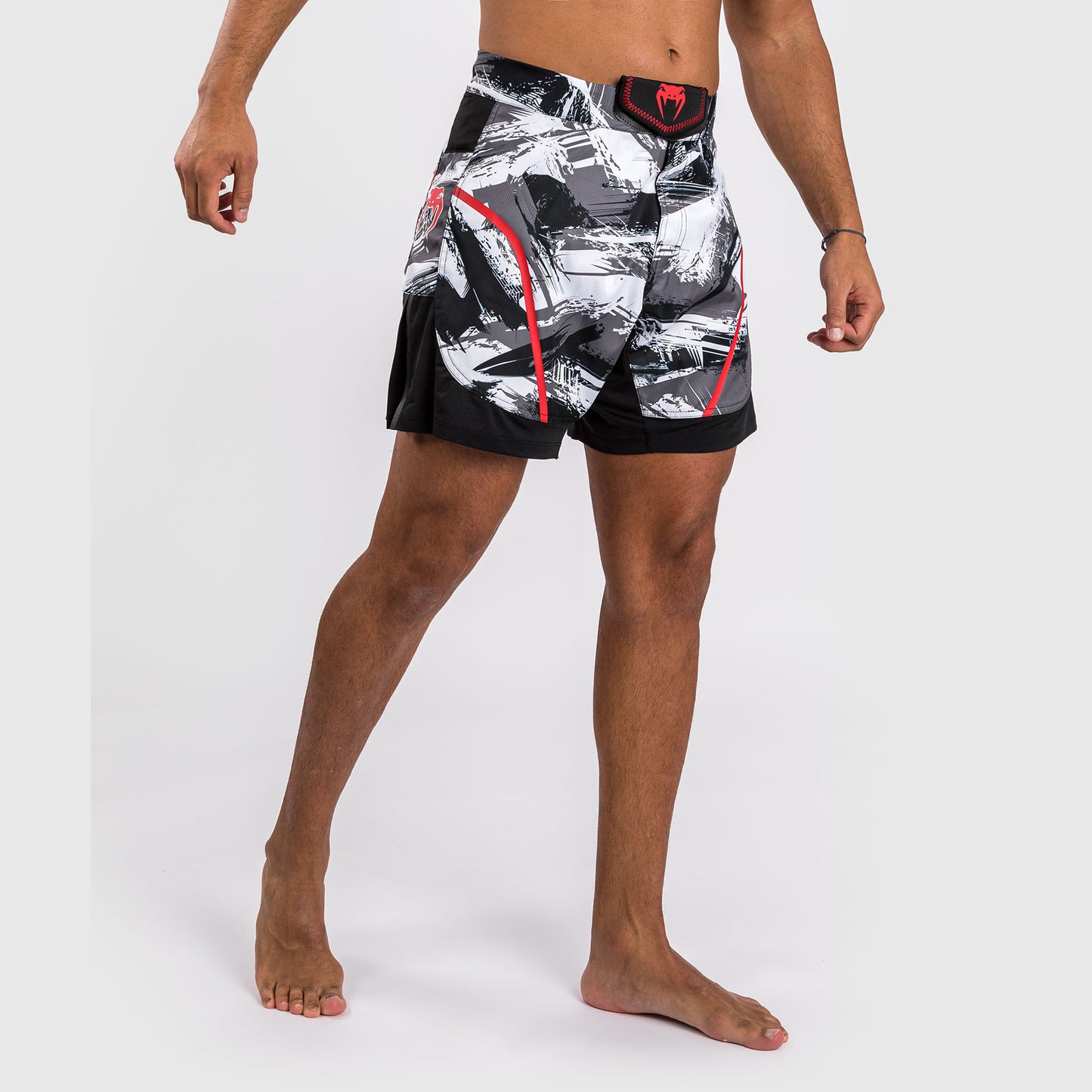 Venum Electron 3.0 Gevechtsshort - Grijs/Rood