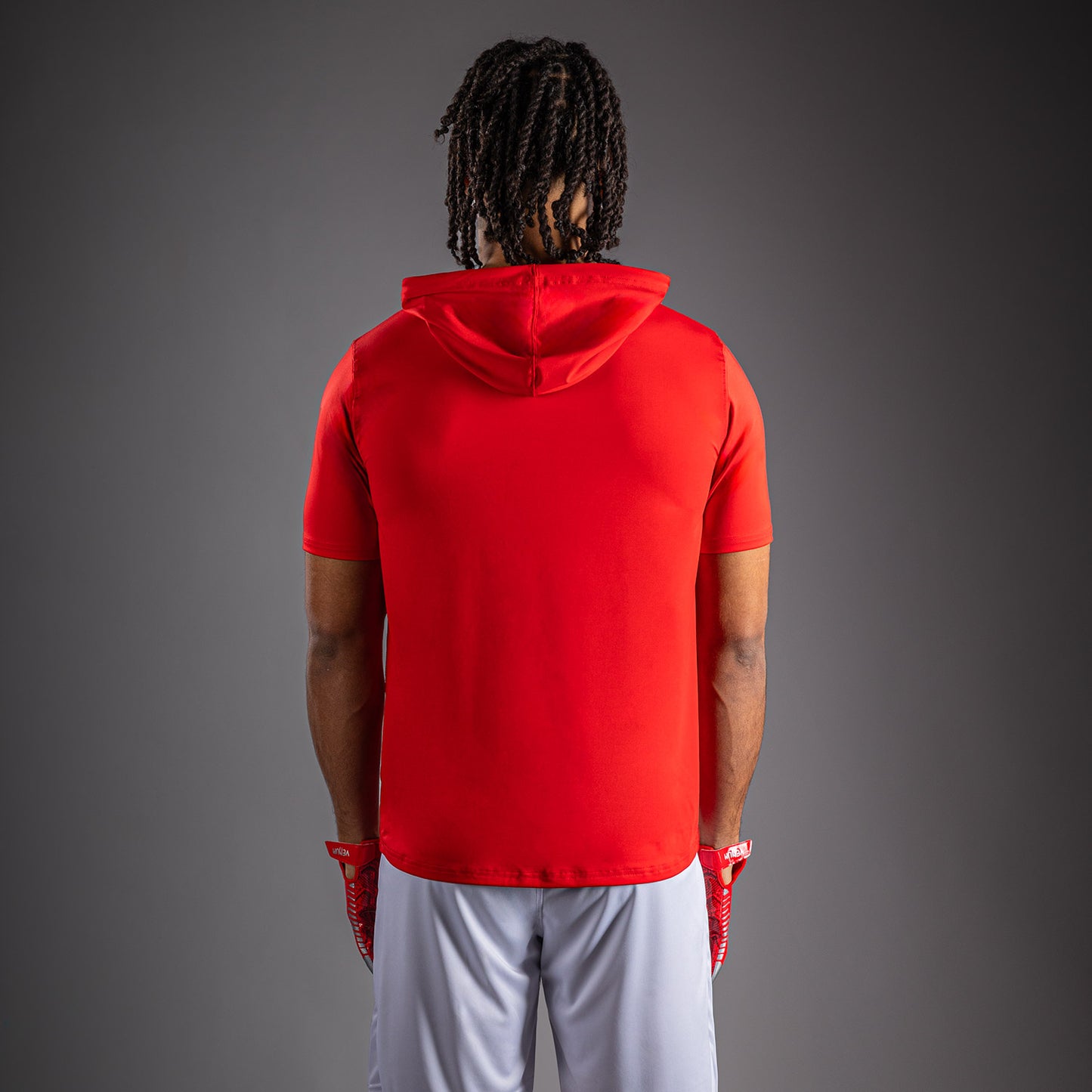 Venum Elite Dry Tech Hoodie met korte mouwen - Rood