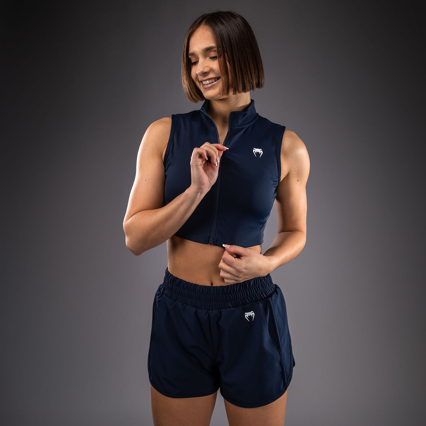 Venum Sculpt Shape Crop top voor dames - Marineblauw
