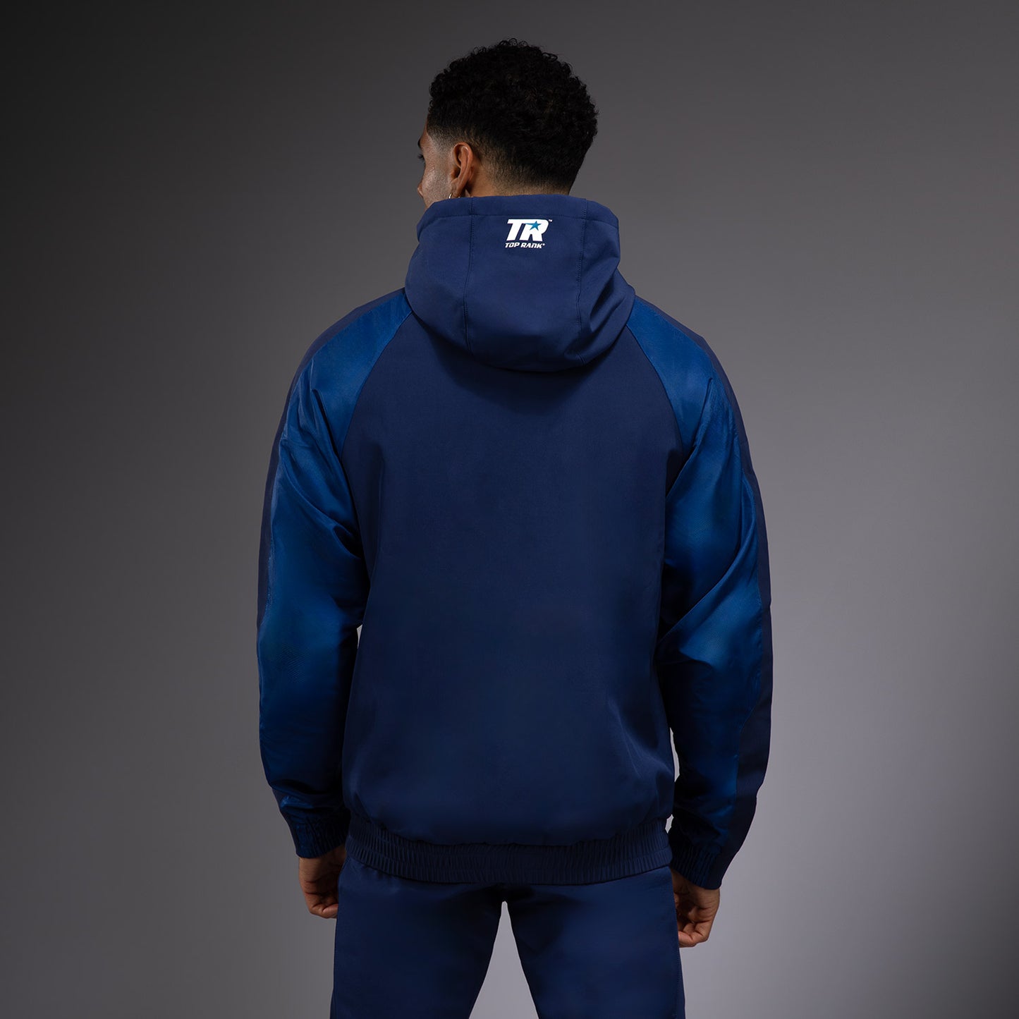 Venum x Top Rank Original Heren Volledige Rits Hoodie - Marineblauw