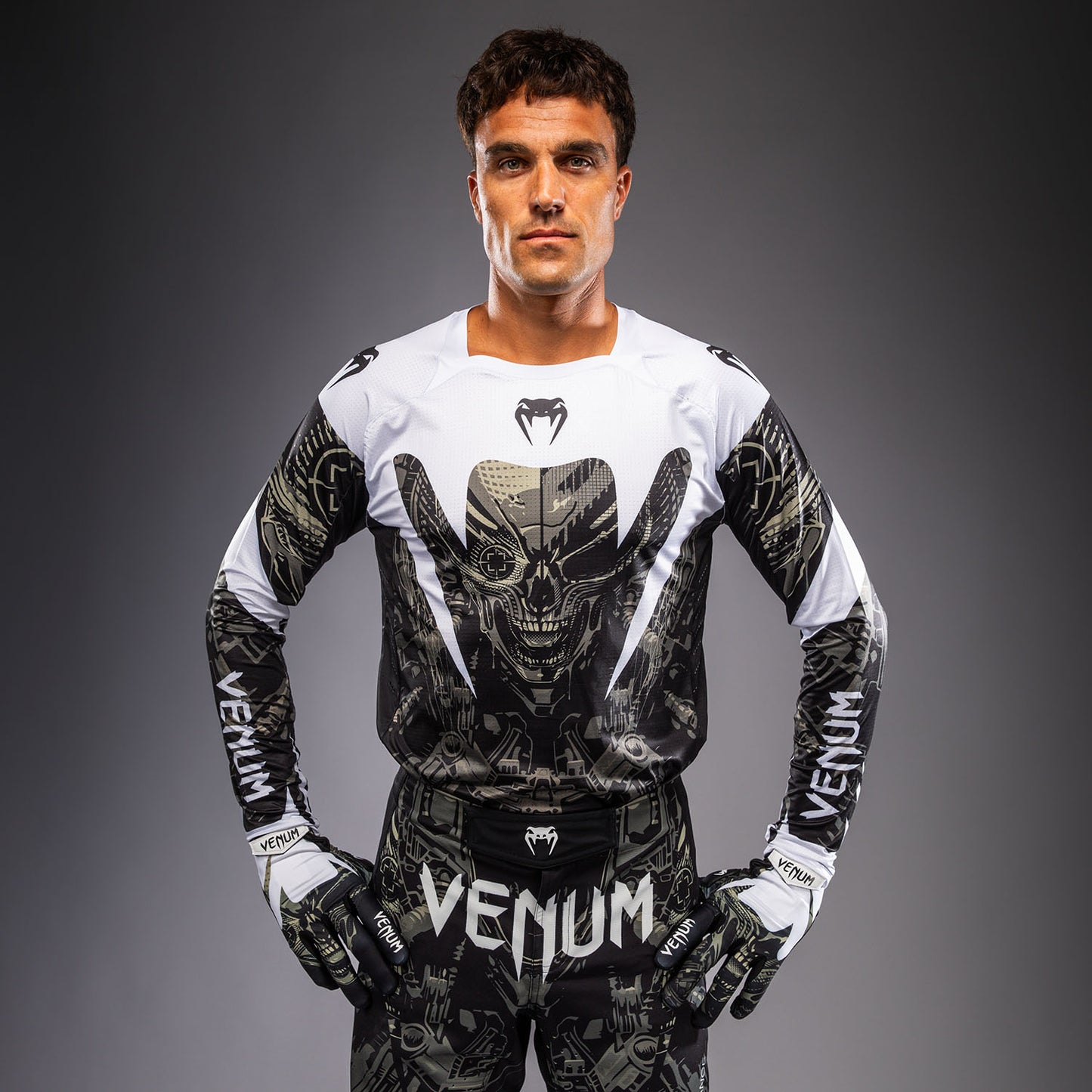 Venum MX Elite Motorsportsshirt - Zwart/Zand