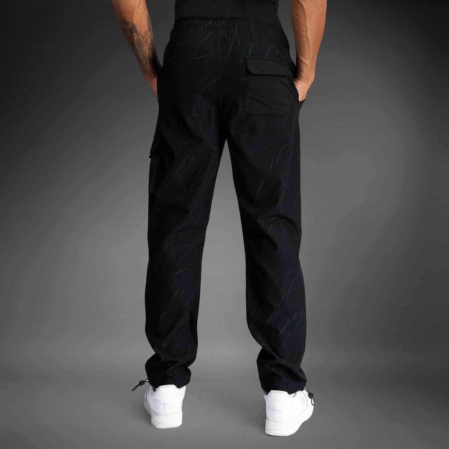 Venum Trooper Heren Joggingbroek - Zwart/Forest Groen