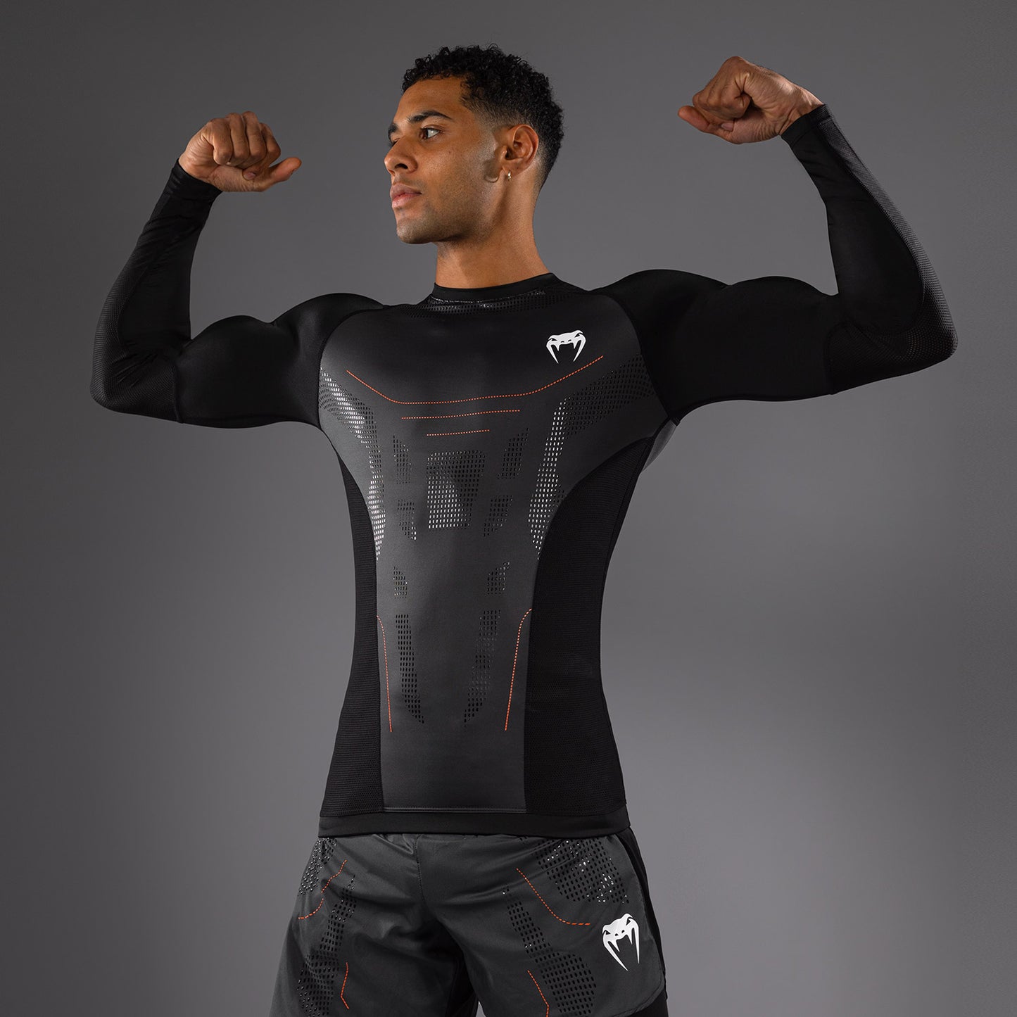 Venum Technical 3.0 Langemouw Rashguard - Grafiet